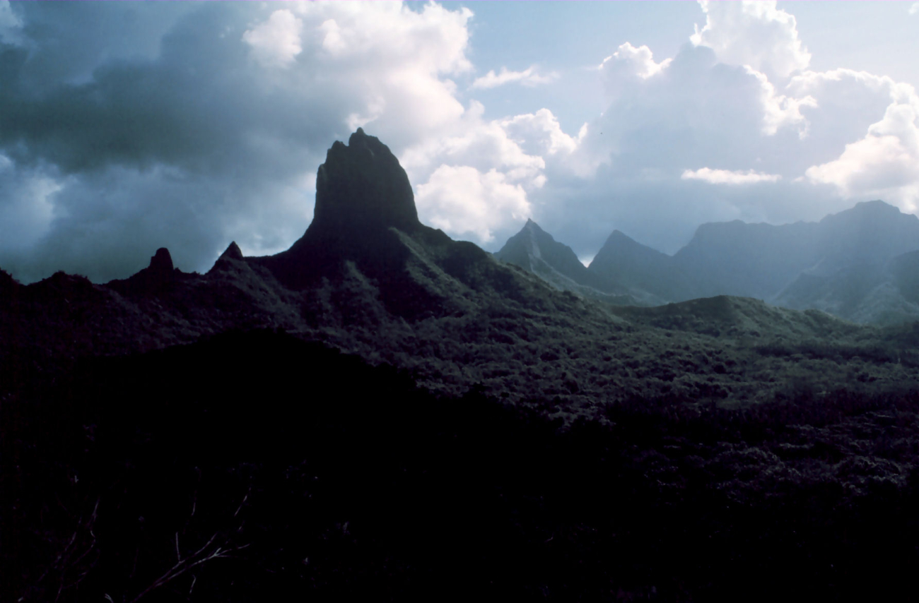 Volcanic mountains of Tahiti