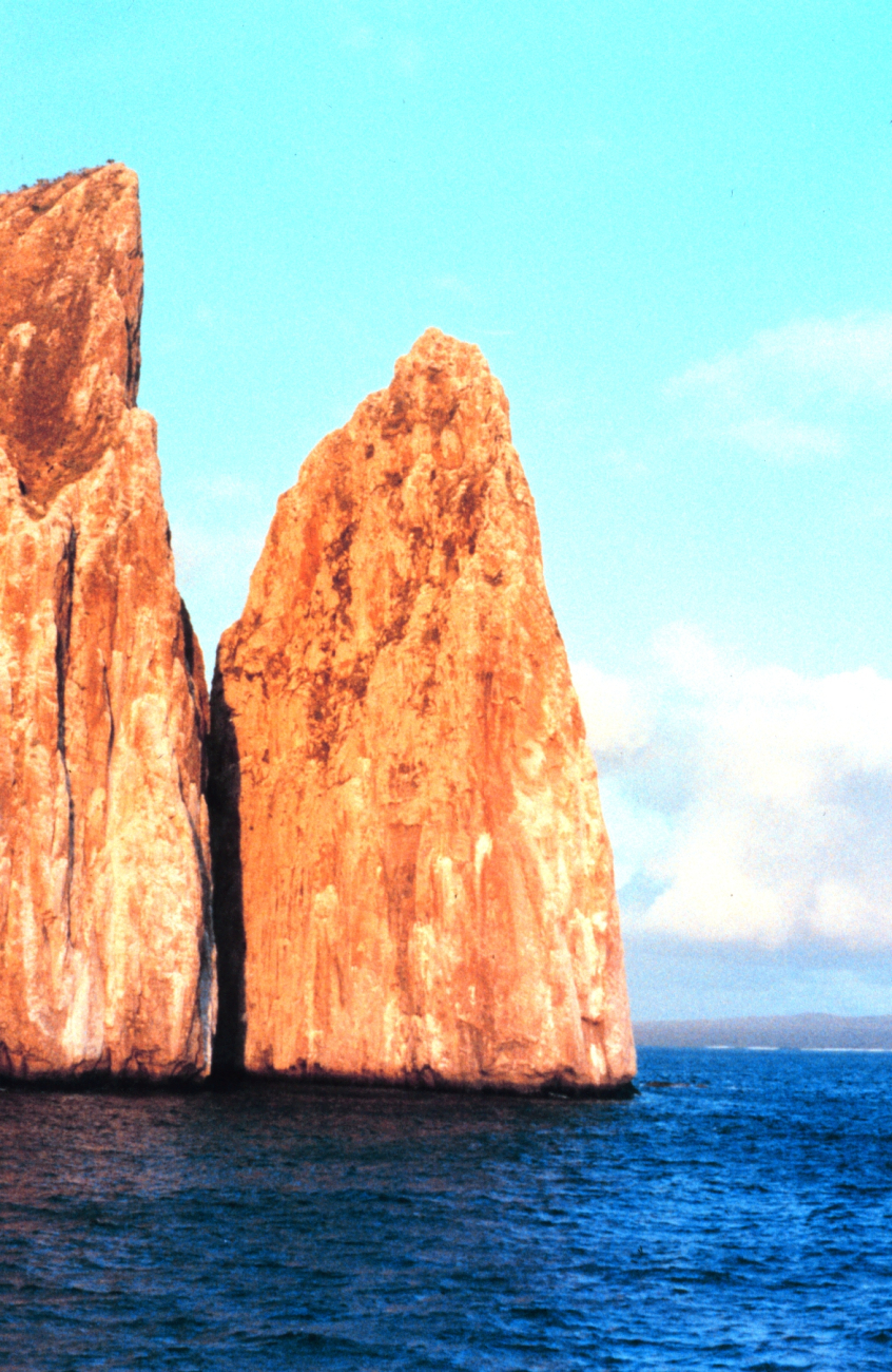 Kicker Rock in the afternoon sun