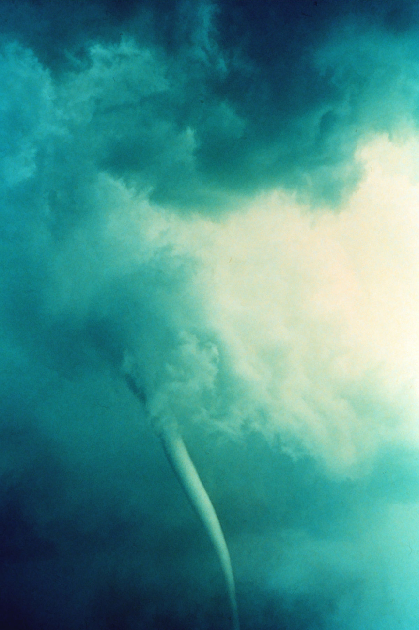 The first tornado captured by the NSSL doppler radar and NSSL chase personnel