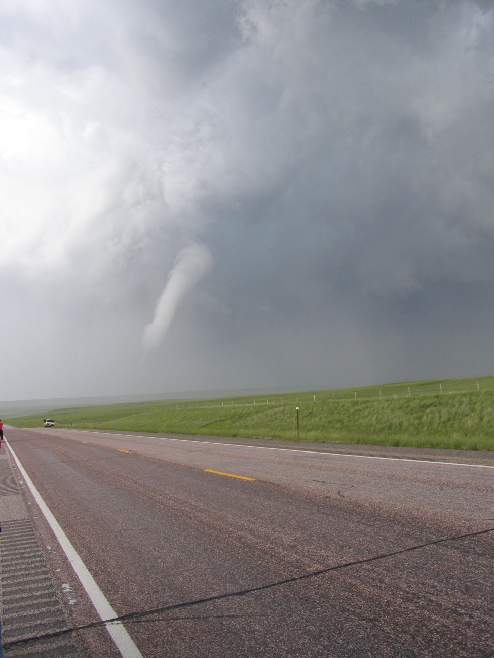 VORTEX2 intercepts a tornado in SE Wyoming on June 5, 2009