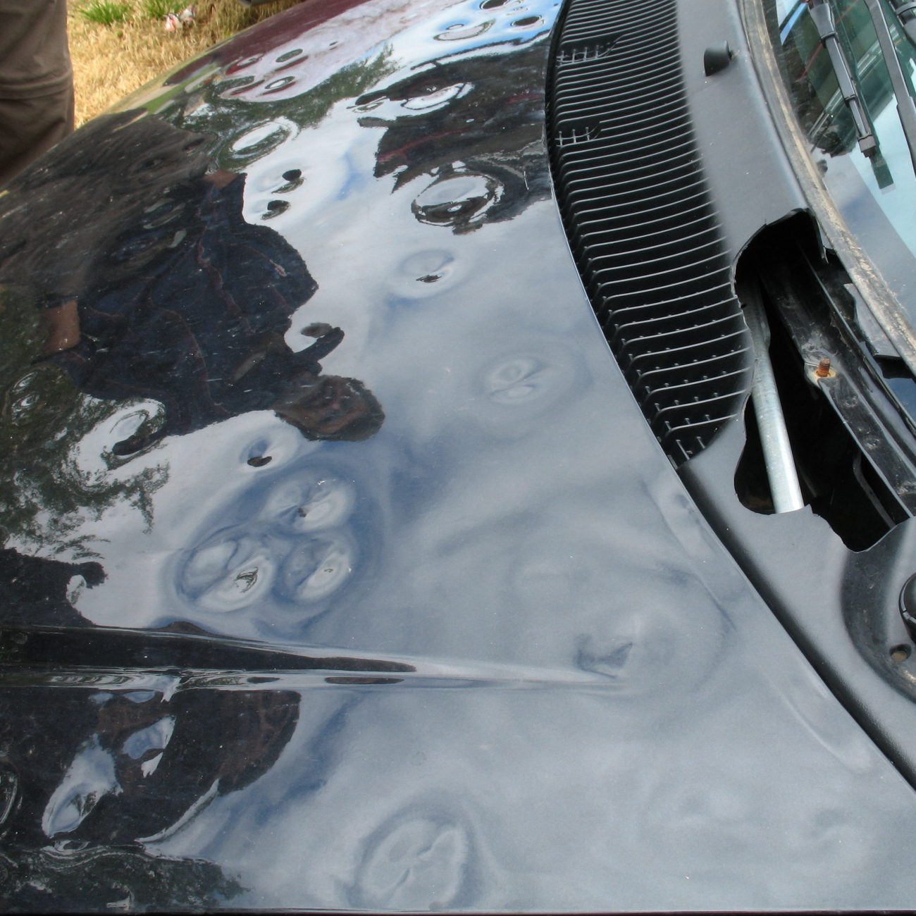 Hail damage to vehicles is part of the routine