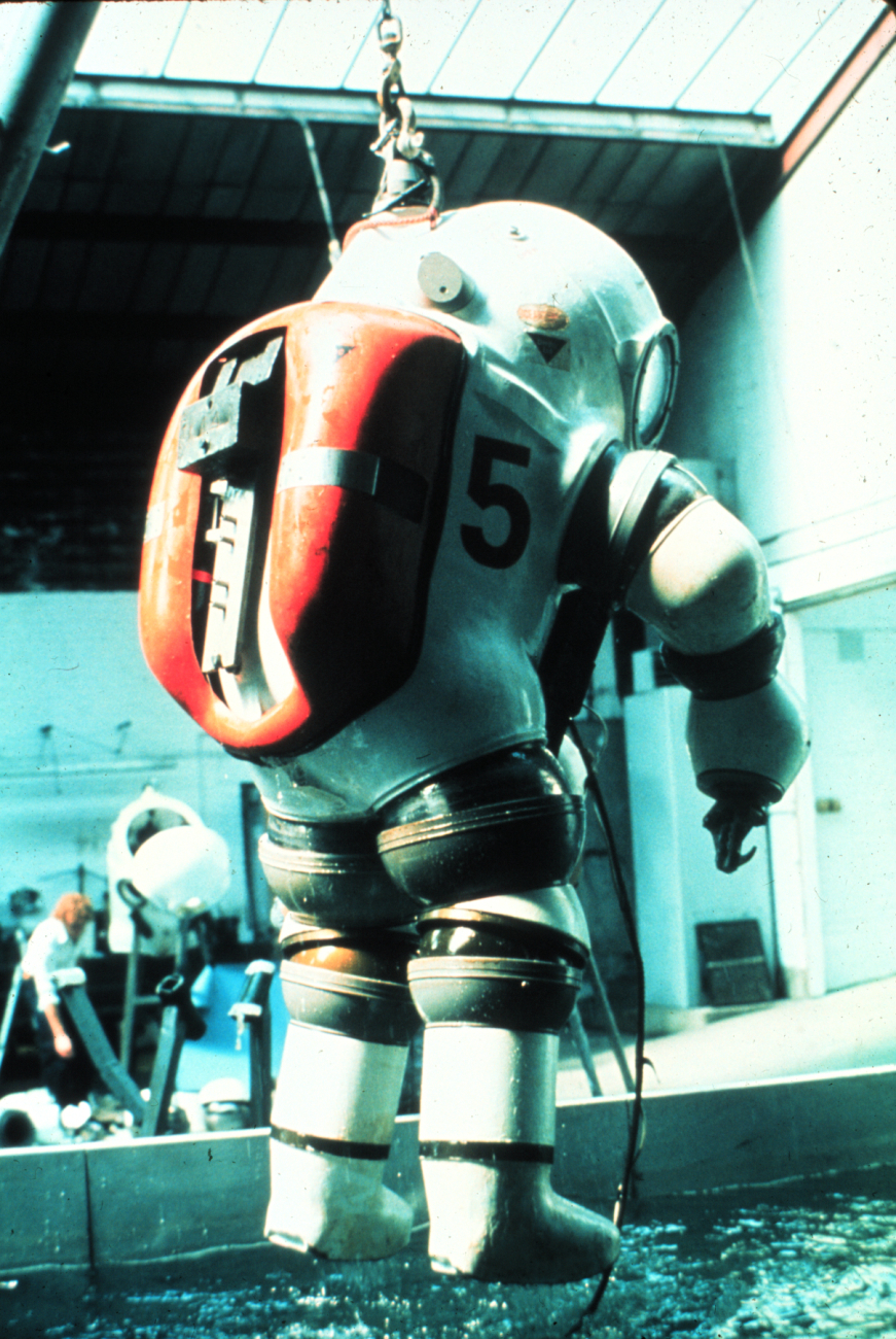 JIM, a One-Atmosphere Armored Dive Suit (OMADS)