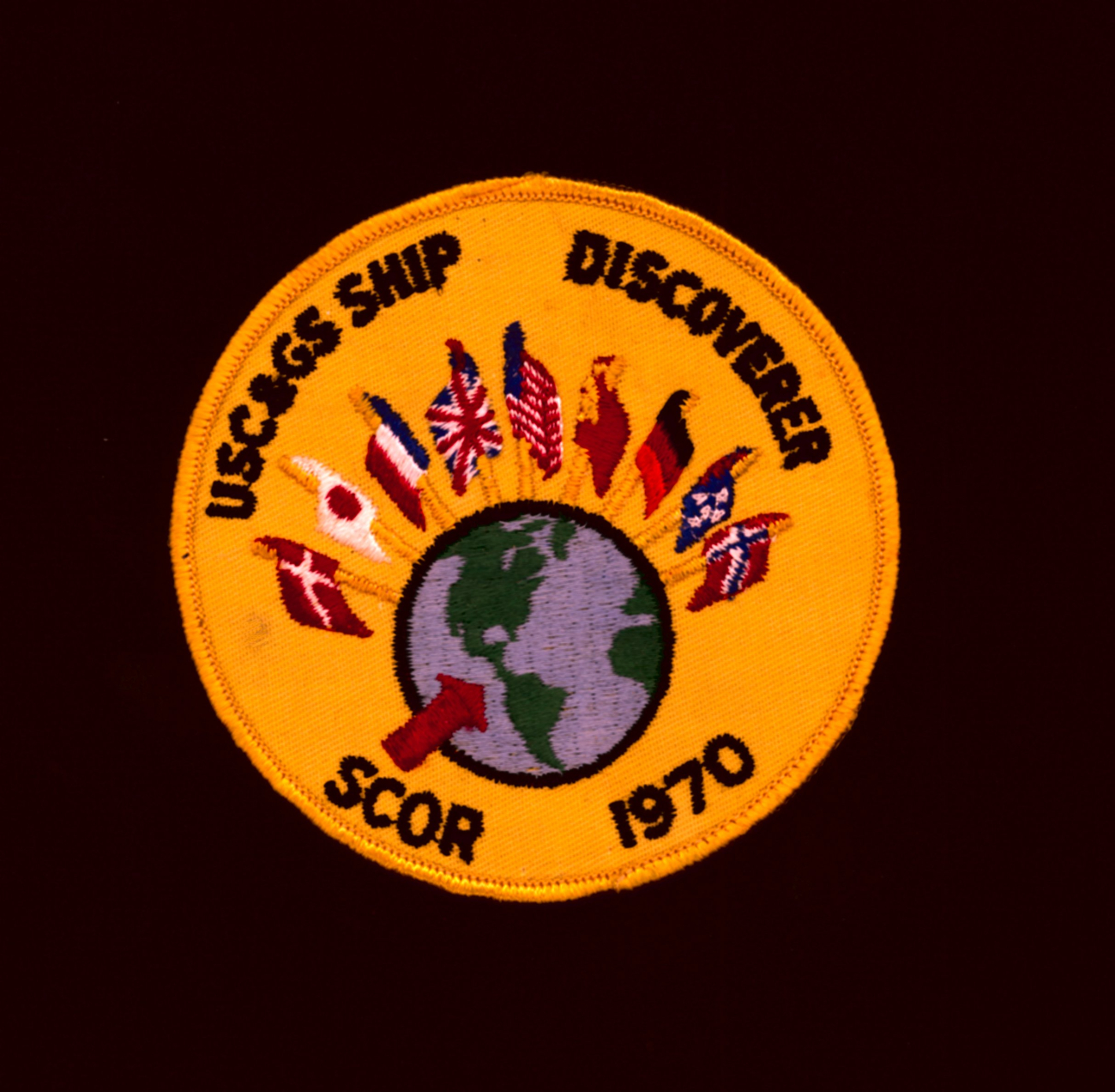 Patch commemorates the USC&GS; DISCOVERER participation in SCOR 1970