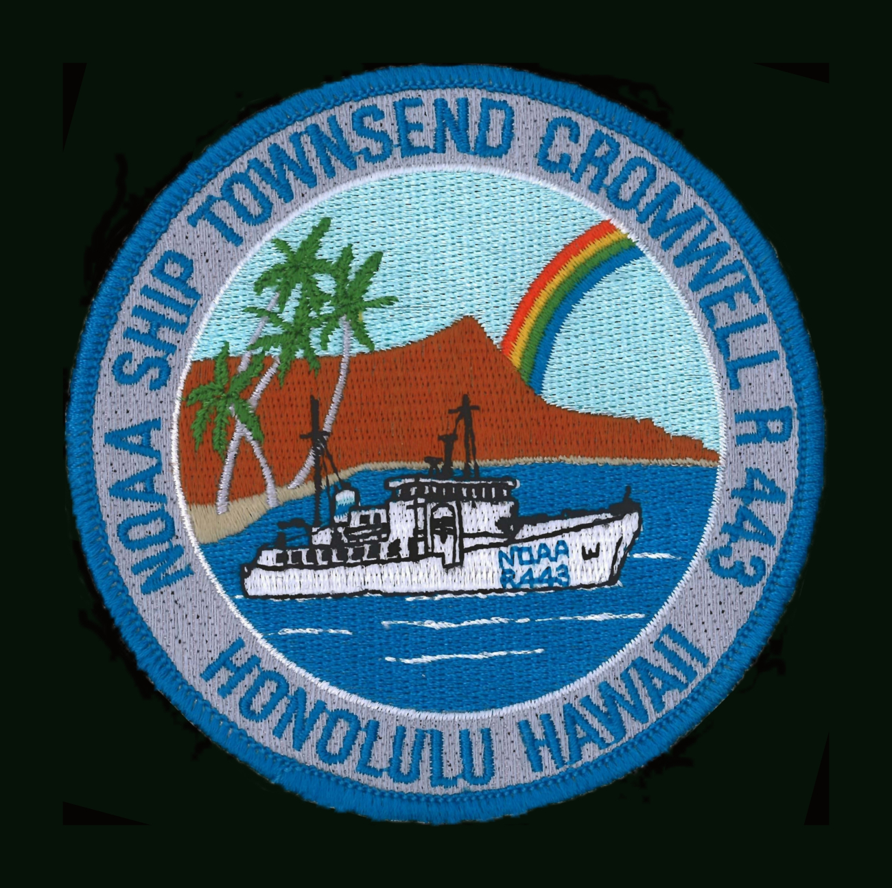 Patch commemorating NOAA Ship TOWNSEND CROMWELL