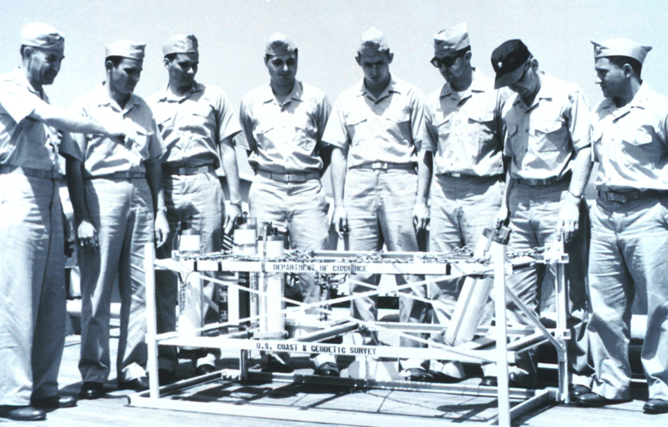 Fifth modern C&GS; Officer Training Class on board the C&GS; Ship EXPLORER, July21, 1961