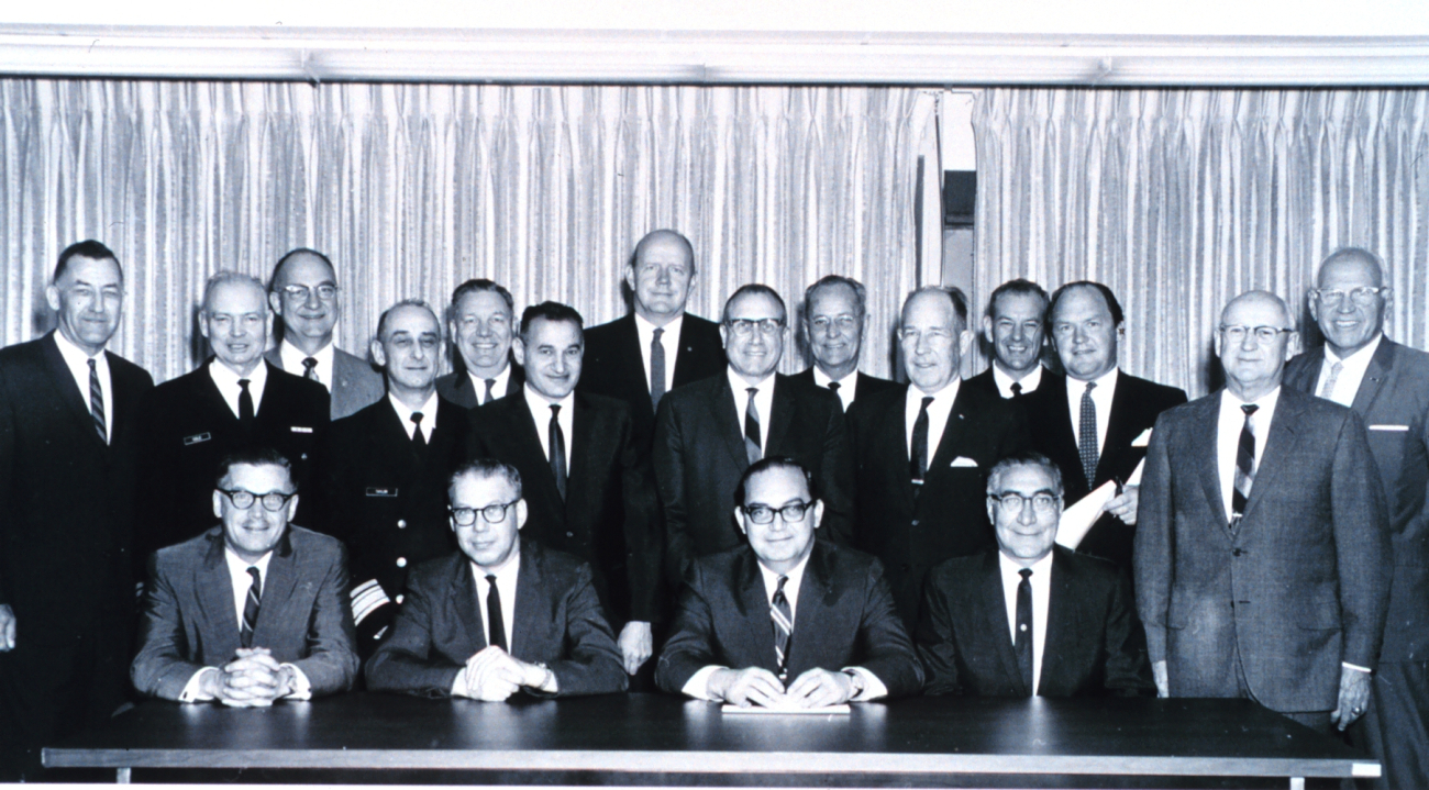 Group photo of Employee Relations Conference at ESSA Headquarters, Rockville,Maryland on May 7, 1968