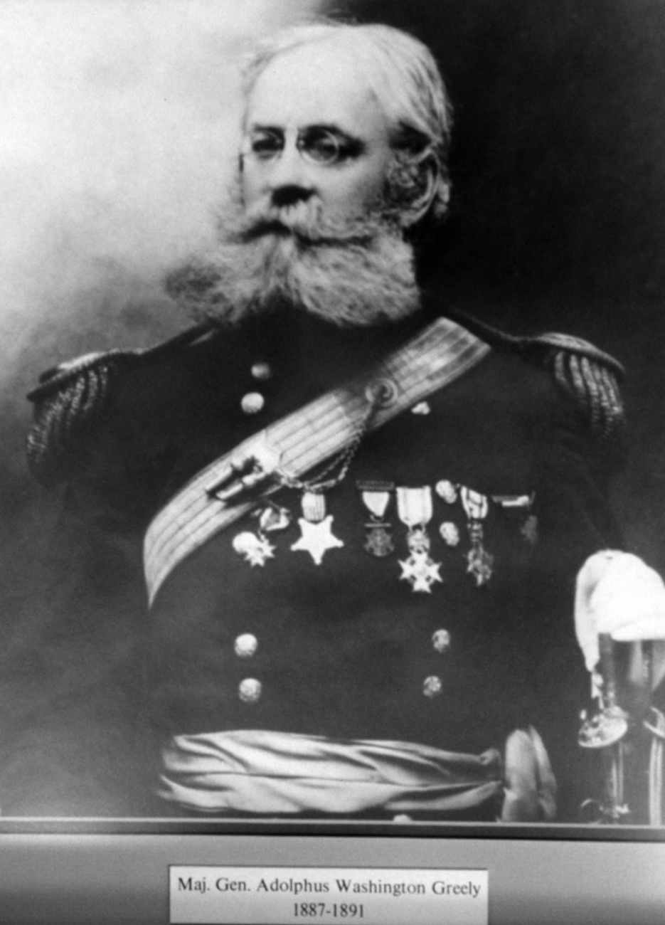 Major General Adolphus Washington Greely, head of the weather service, 1887-1891