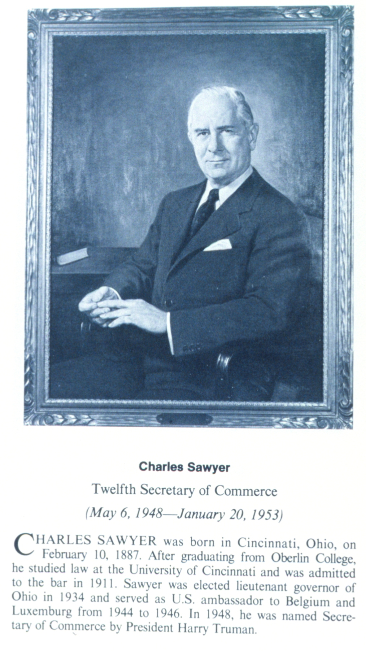 Charles Sawyer  1887 - , twelveth Secretary of Commerce
