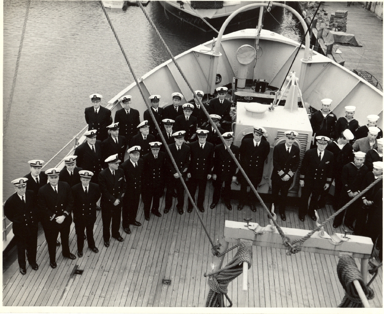 Officers and crew of PATHFINDER in Seattle