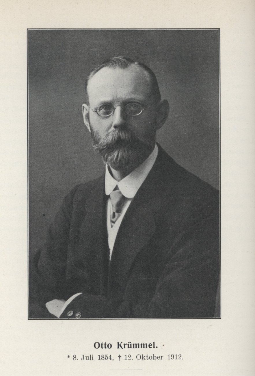 Otto Krummel, German geographer and oceanographer (1854-1912