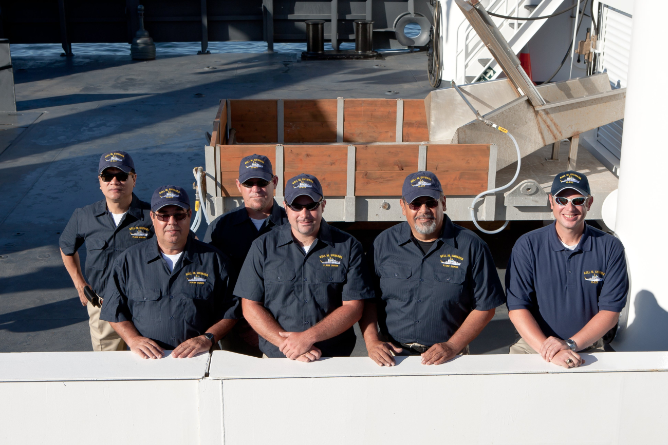 Department heads of the NOAA Ship BELL M