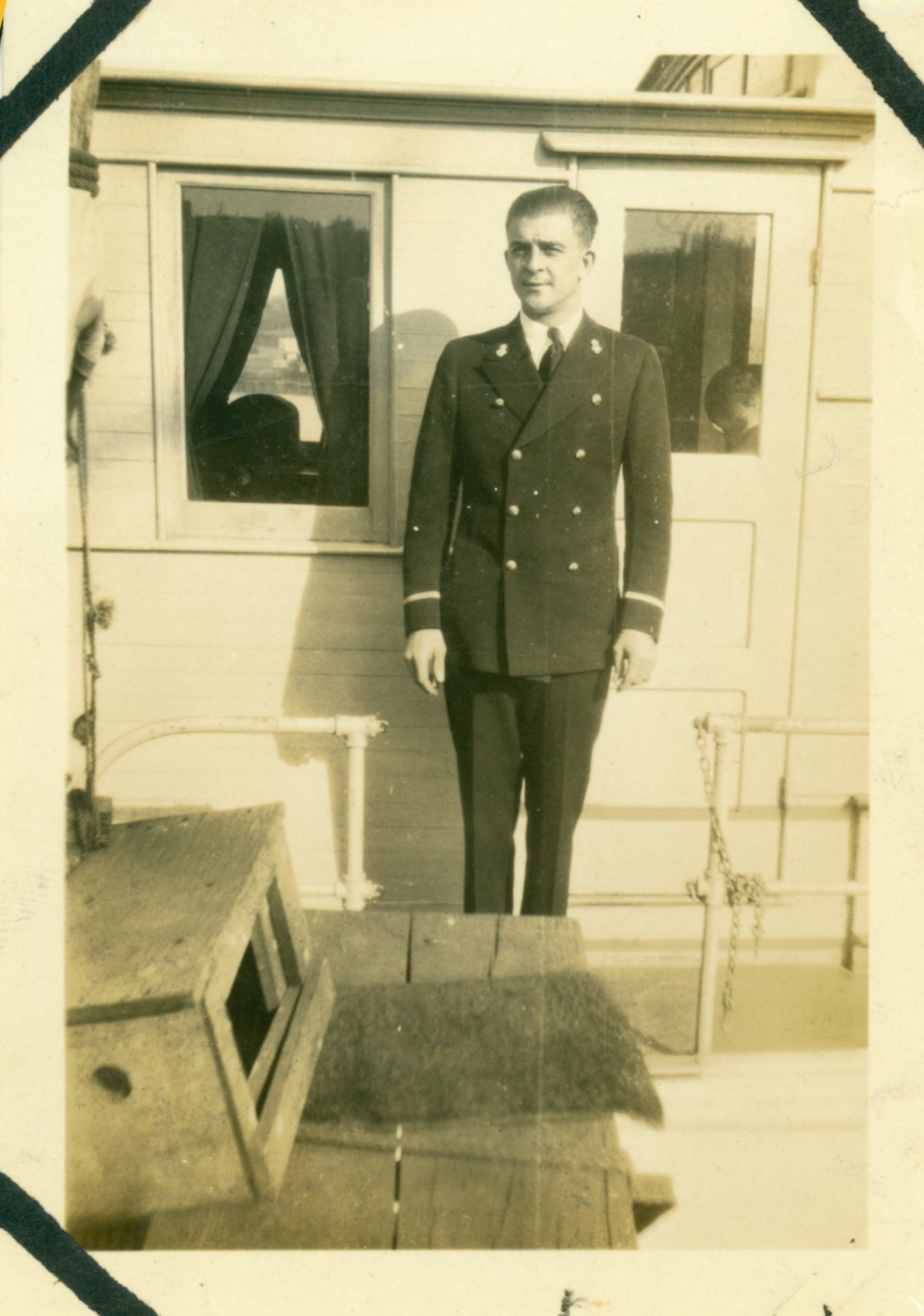 Ensign Carl Mast as young USC&GS; officer
