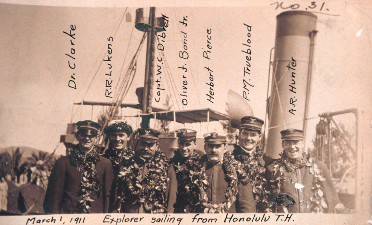 Officer complement of the old Coast and Geodetic Survey Ship EXPLORER