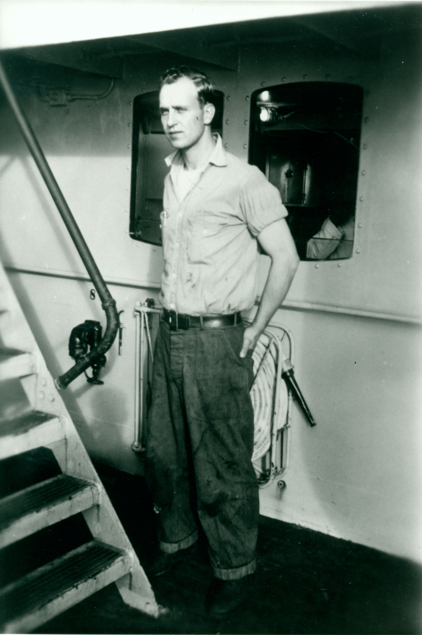 Jerry Randall on USC&GS; Ship EXPLORER about 1946