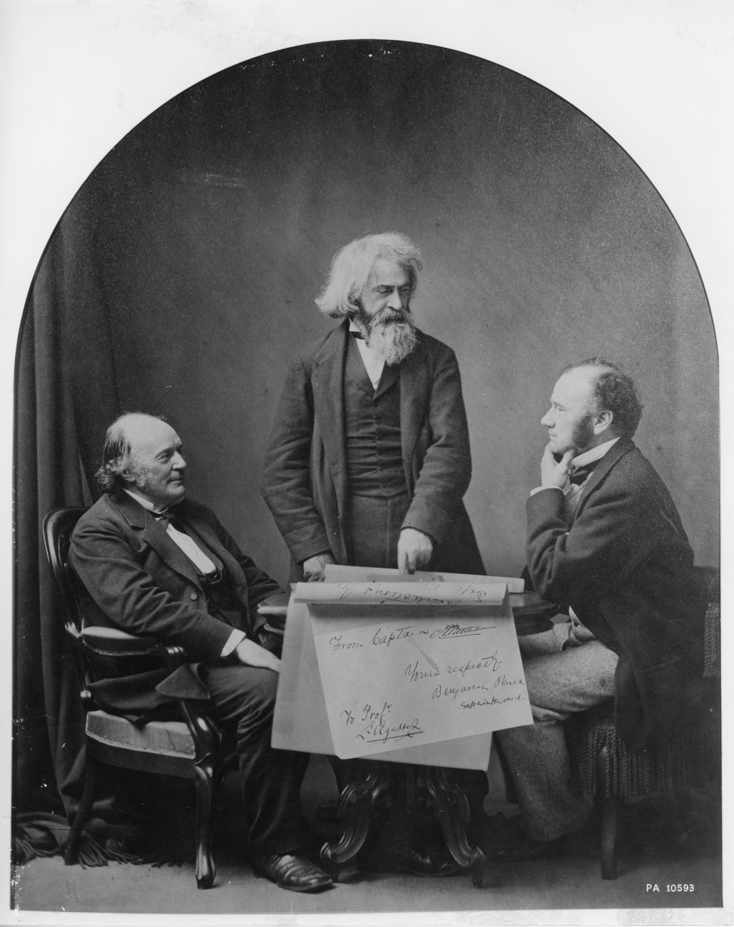 Louis Agassiz, Benjamin Peirce, and Carlile Patterson