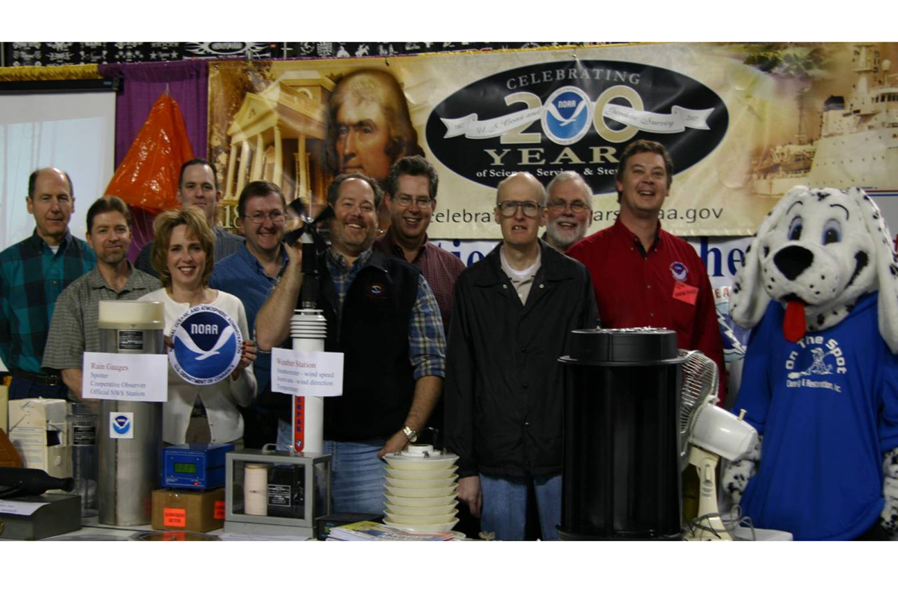 National Weather Service personnel from Pocatello team up with Air ResourcesLab Field Research Division to showcase weather instruments at outreach booth