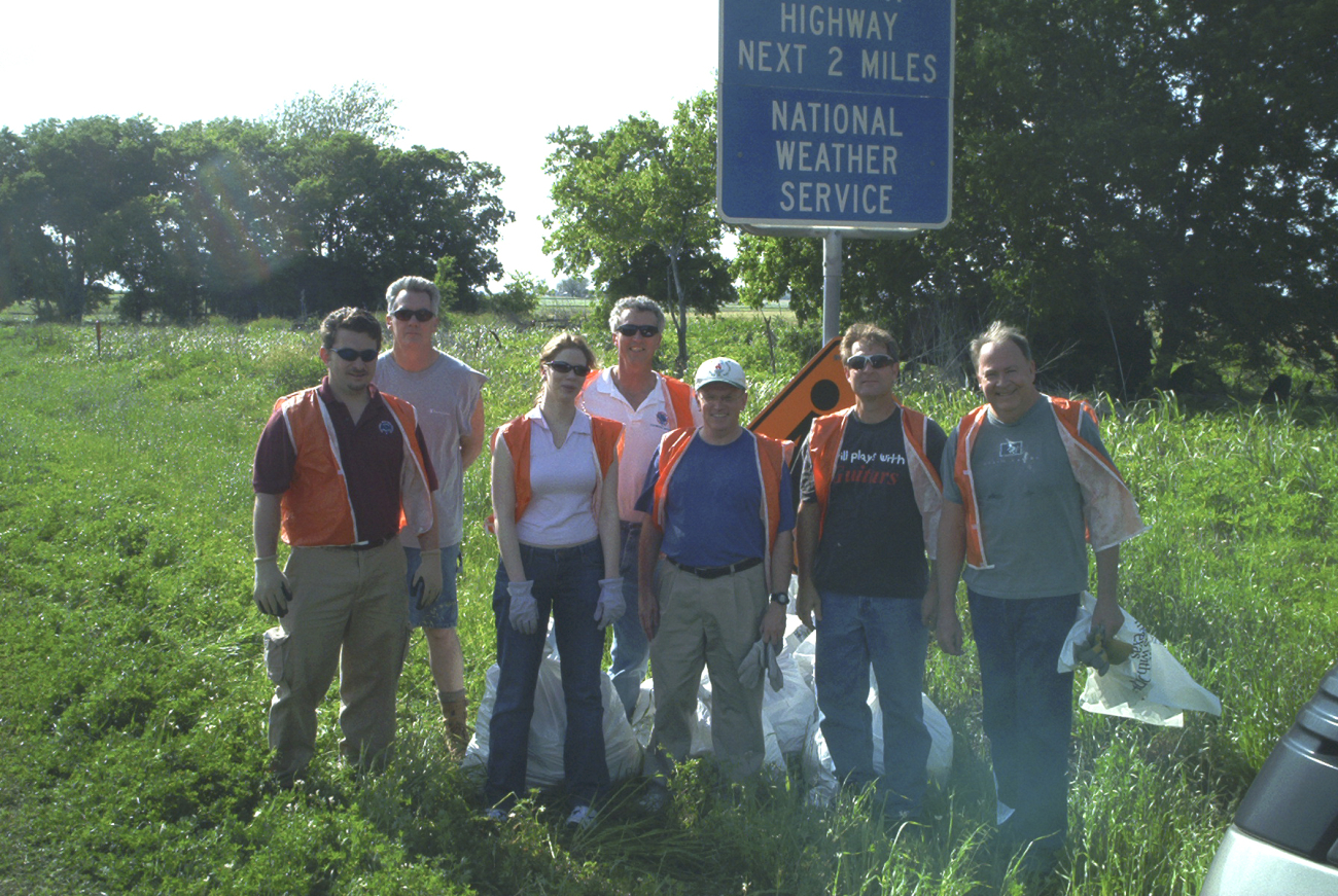 Volunteers from the Austin/San Antonio WSFO participated in an Adopt-a-Highway litter program in April to support their community