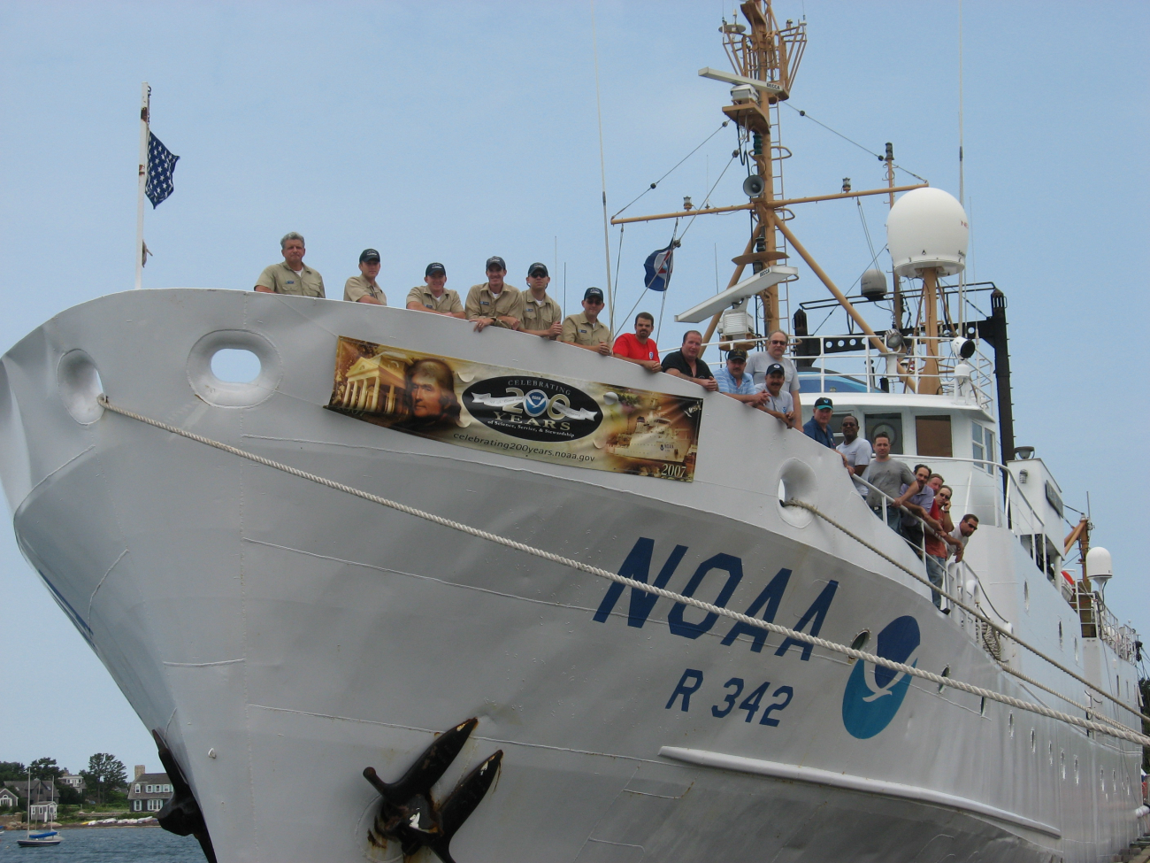 The Officers and Crew of NOAA Ship ALBATROSS IV wish all of NOAA a happy200 Years of Science and Service to our Nation