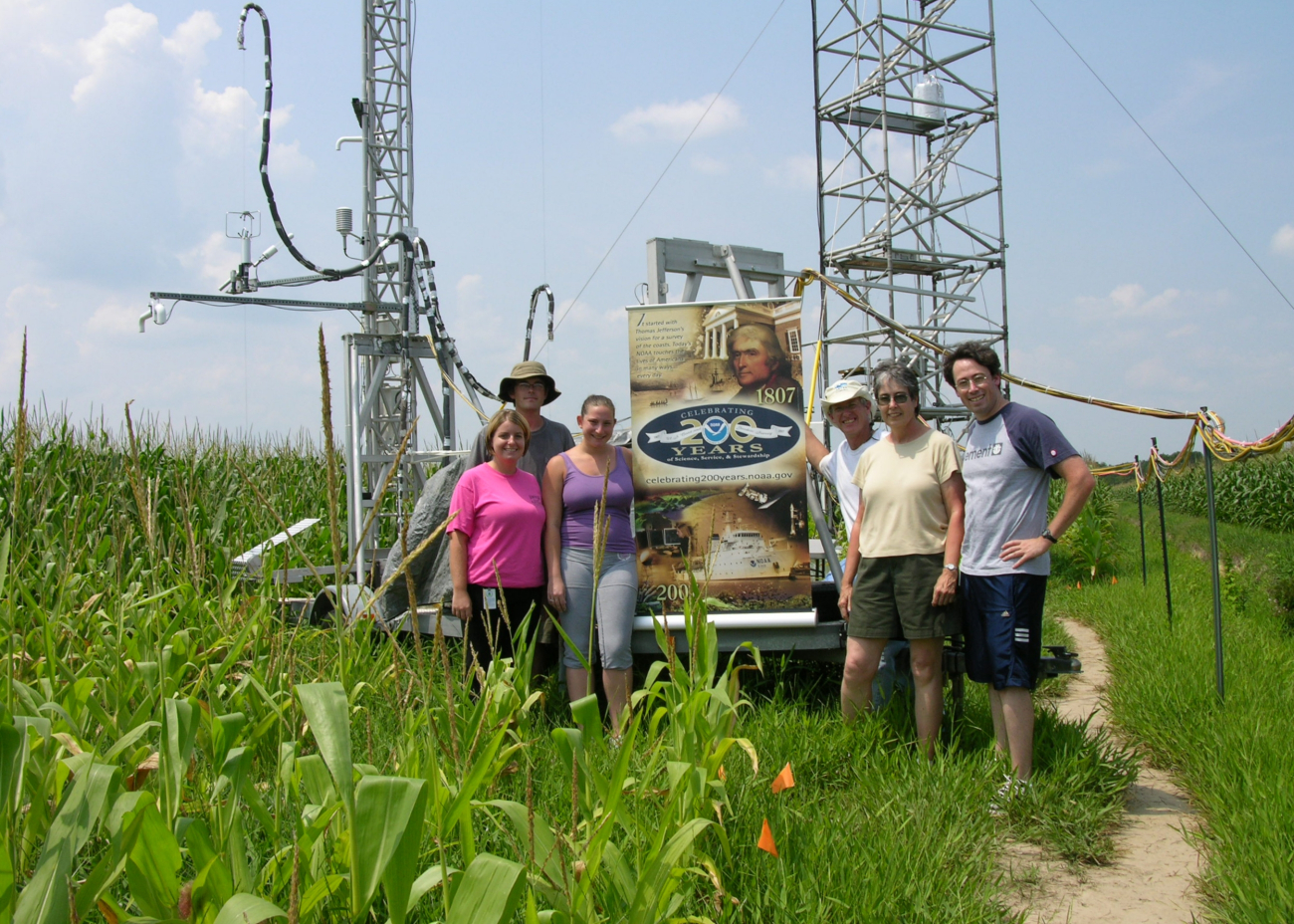 Greetings from the (corn) field! The Air Resources Laboratory is collaboratingwith the U
