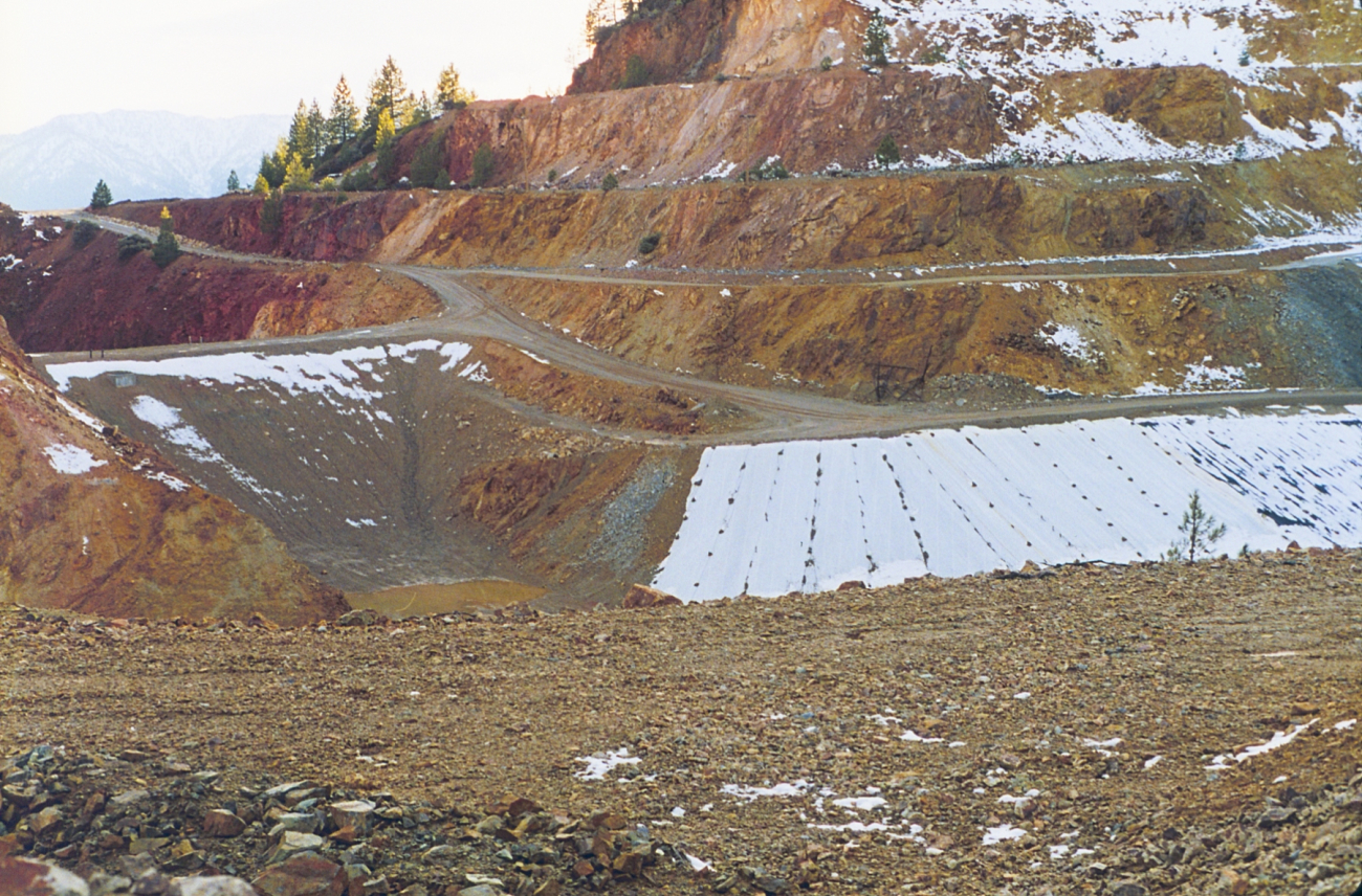 Brickflat Pit on the top of Iron Mountain Mine