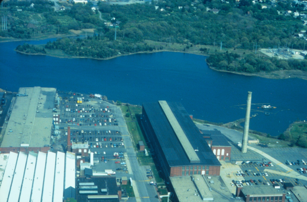 From Fairhaven, a view of New Bedford and the Aerovox facility, one of thecontamination sources of PCBs