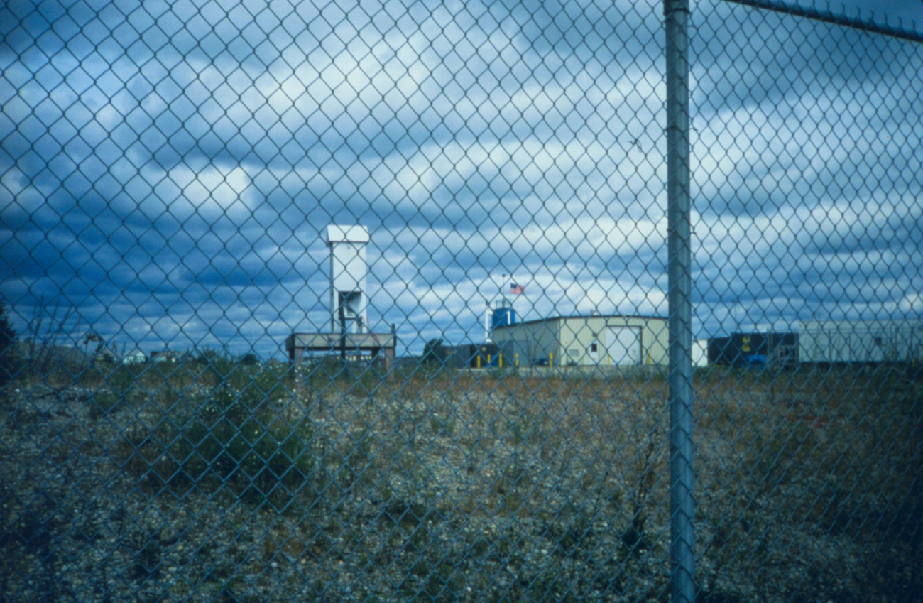 An air monitoring facility at the combined disposal facility