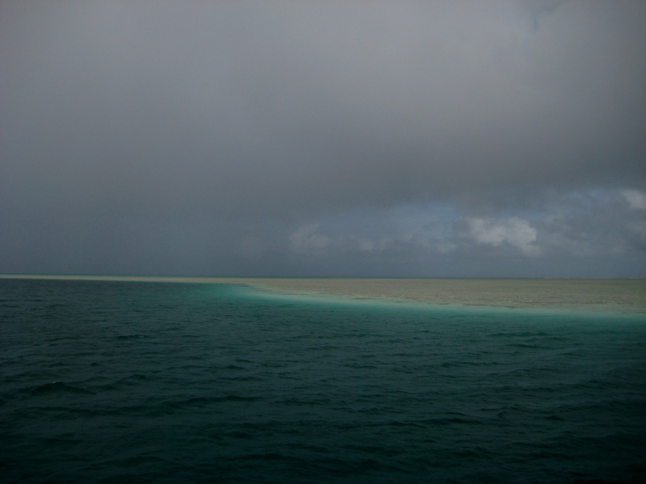 Looking across the reef flat along part of Palmyra Atoll