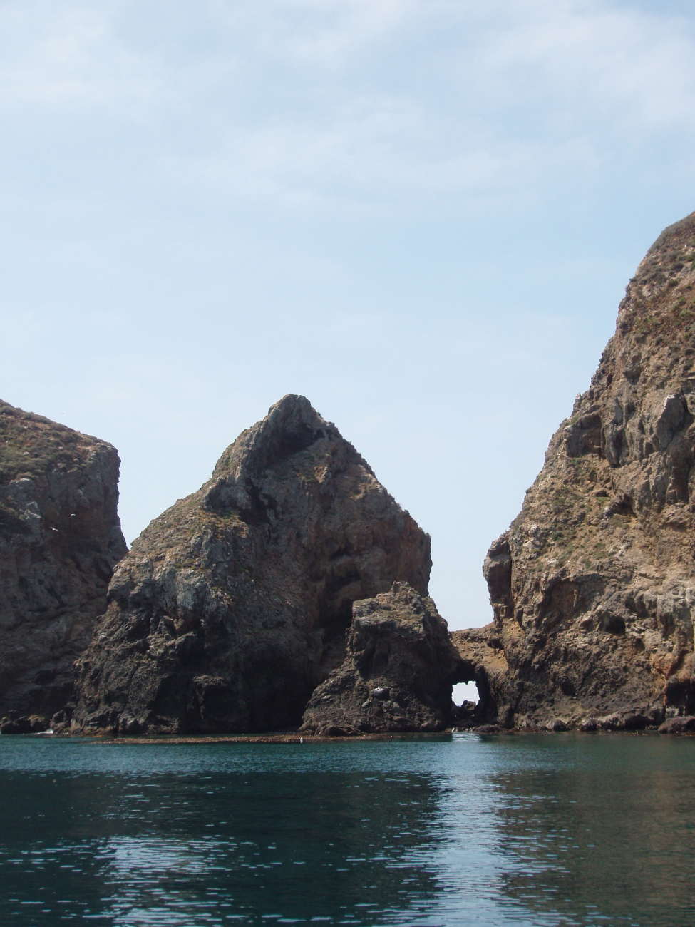 Arch and islets between the various Anacapa islands