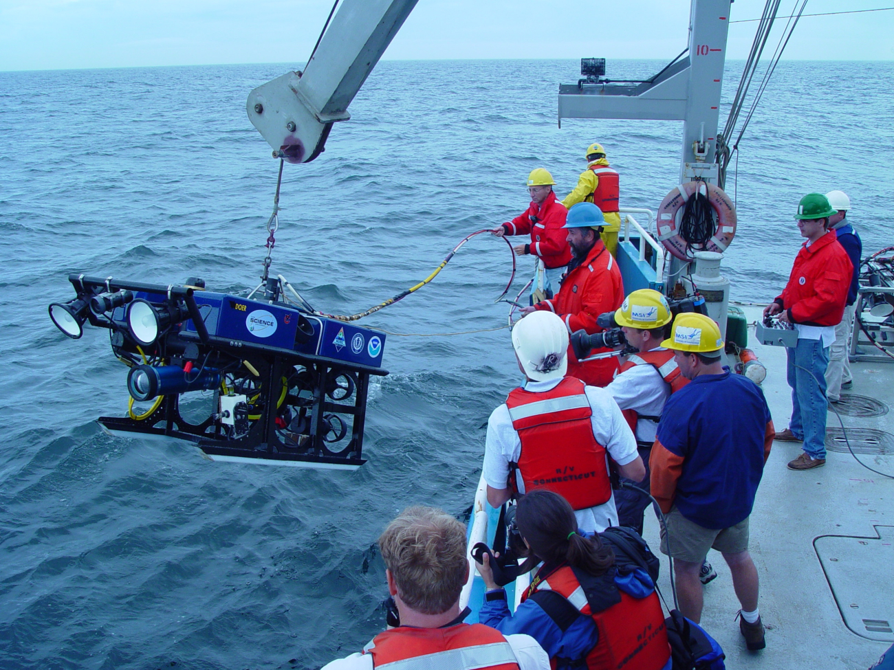 The remotely operated vehicle Hela, operated by the Northeast UnderwaterResearch Technology and Education Center at the University of Connecticut,has been used to monitor the health of the Stellwagen Bank National MarineSanctuary's ecosystem