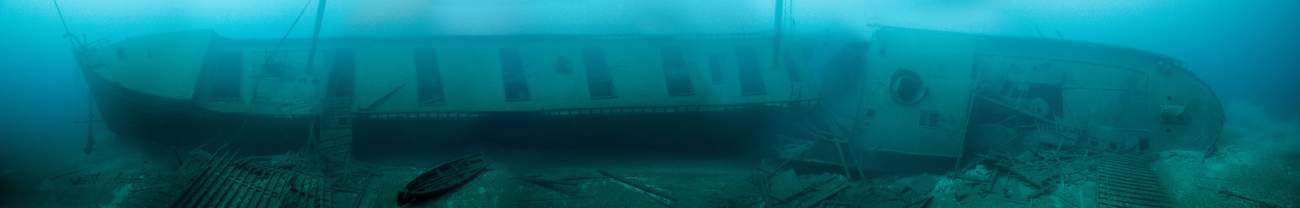 Shipwreck of the NORMAN, a 296-foot bulk carrier