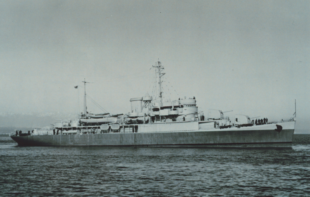 The Coast and Geodetic Survey Ship PIONEER III - still in Navy gray followingWorld War II