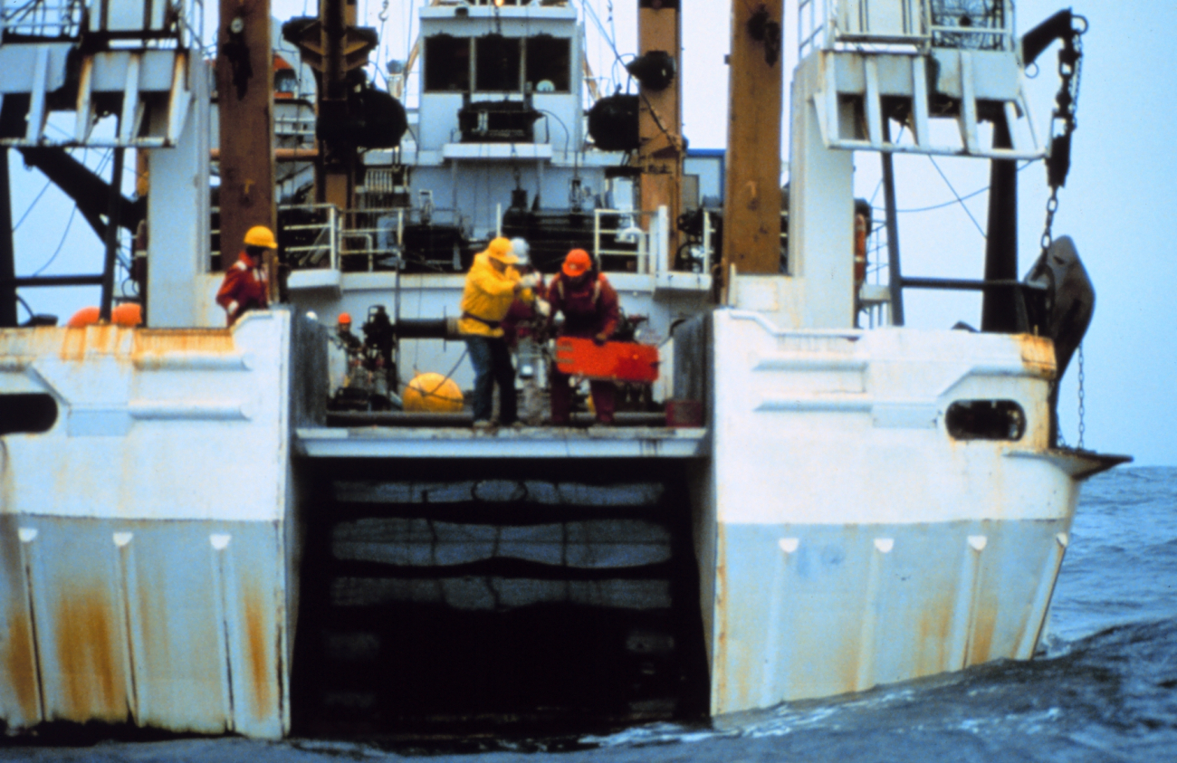 NOAA Ship MILLER FREEMAN conducting operations in Alaskan waters