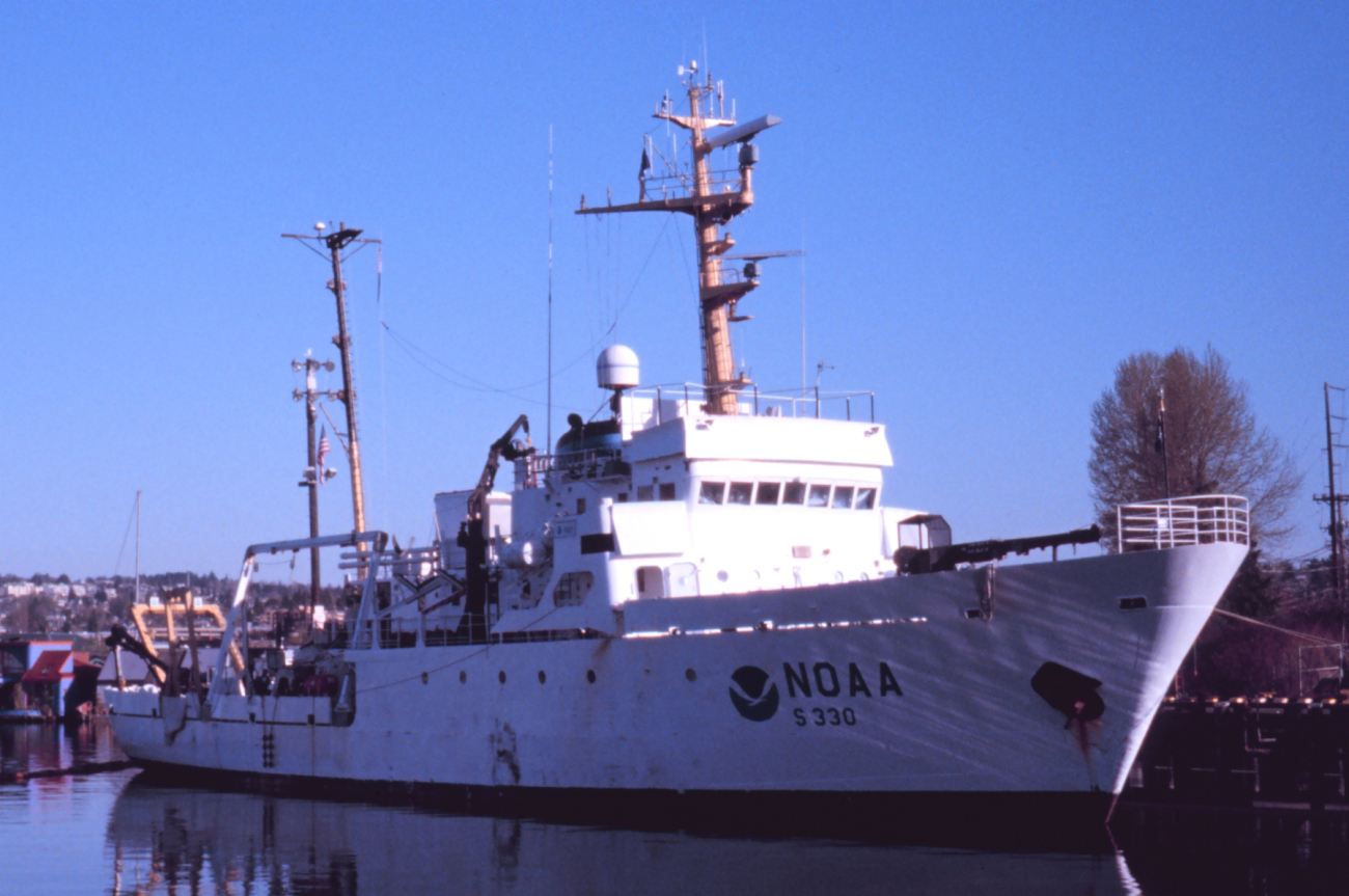 The NOAA Ship McARTHUR tied up at Pacific Marine Center in Seattle