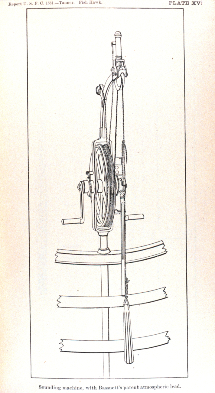 Sounding machine, with Bassnett's Patent Atmospheric Lead (a sounding tube
