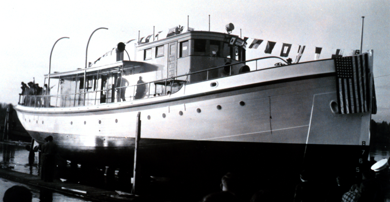 Launching of the Coast and Geodetic Survey Ship E