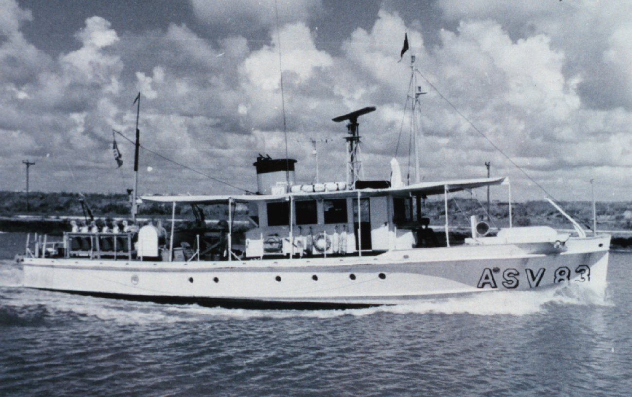 Coast and Geodetic Survey Ship WAINWRIGHT at the end of its career