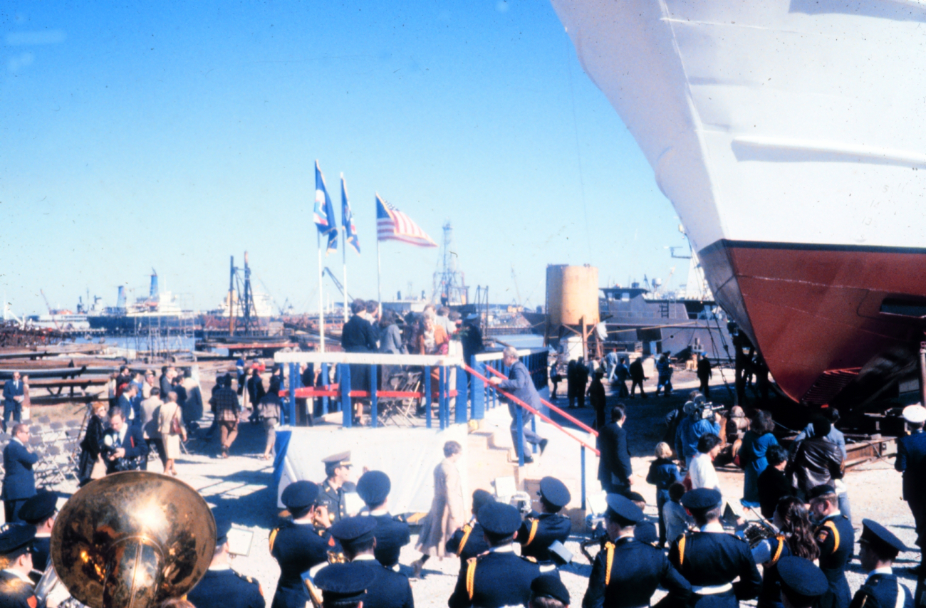 Launching ceremony for the NOAA Ship CHAPMAN