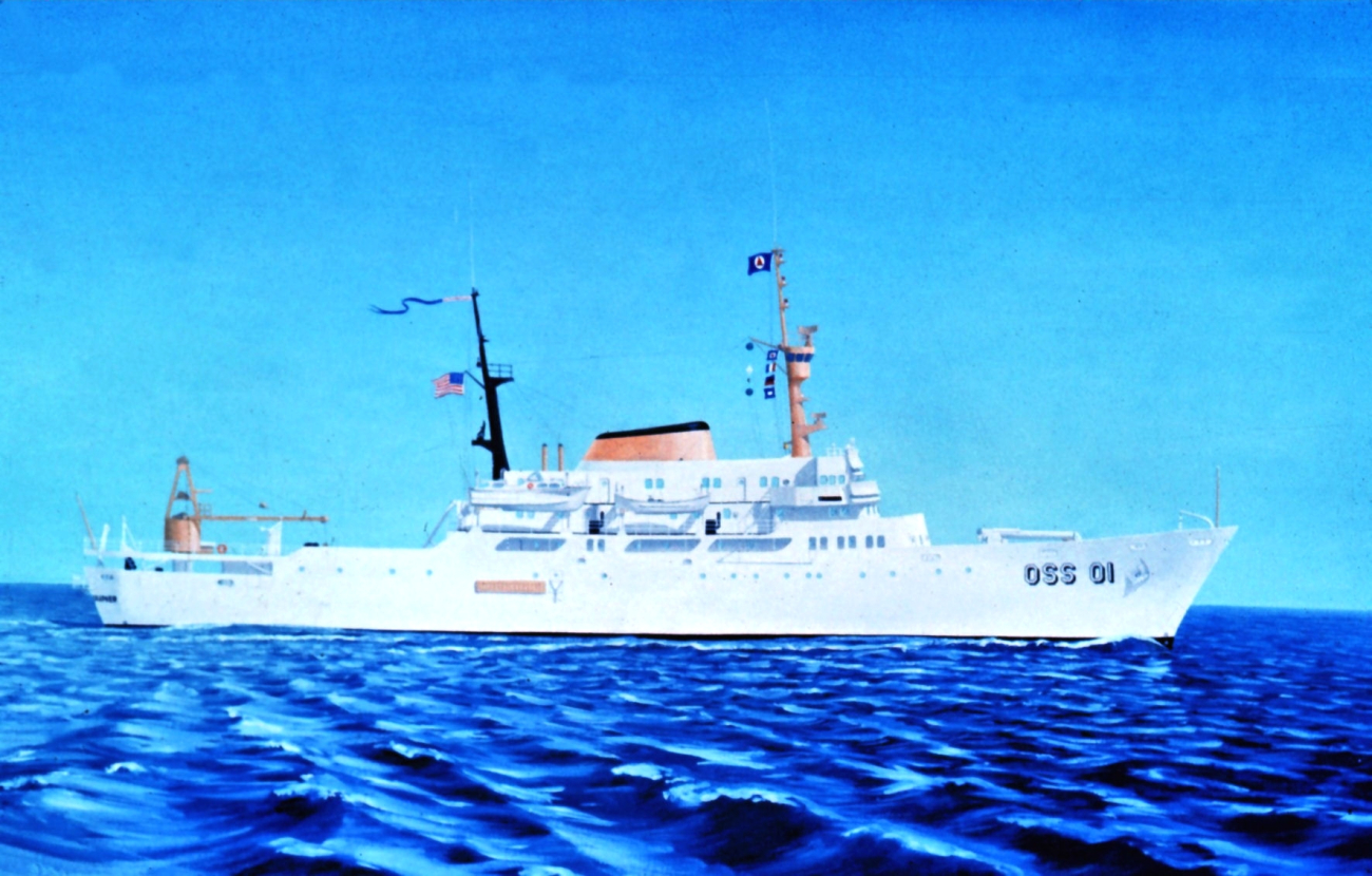 Artist's conception of the NOAA Ship OCEANOGRAPHER