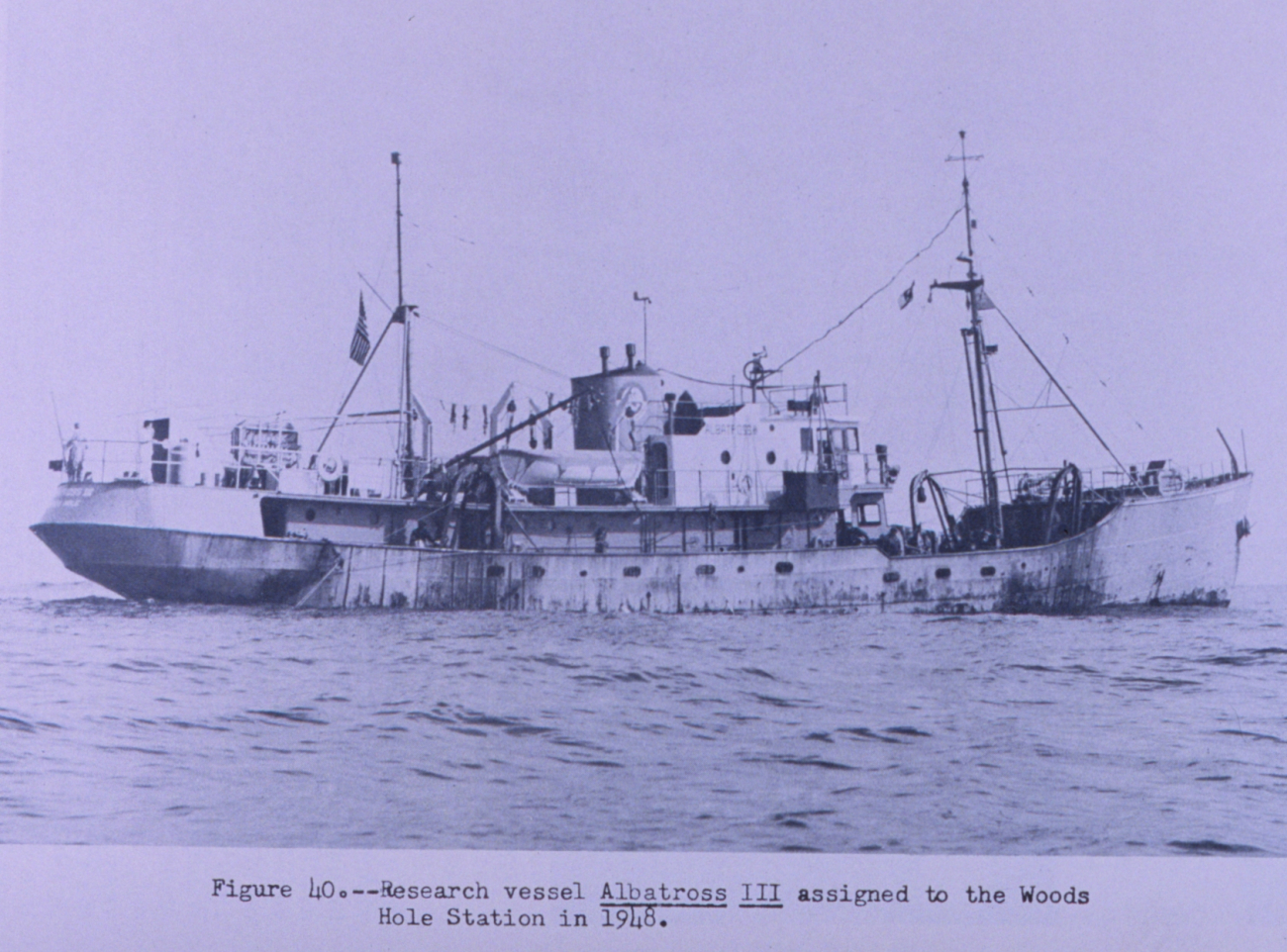 Research vessel ALBATROSS III assigned to Woods Hole in 1948