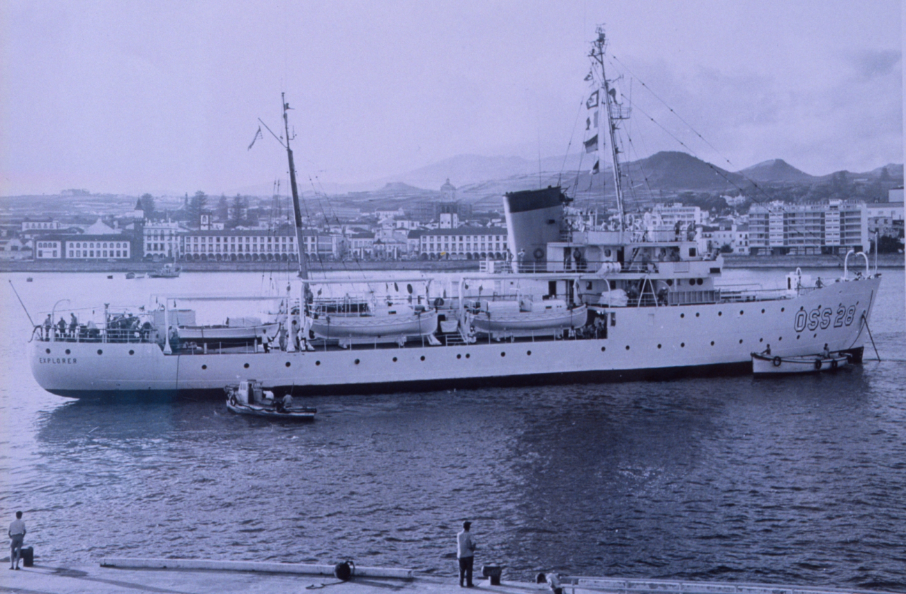 Coast and Geodetic Survey Ship EXPLORER at Punta del Gada, Azores