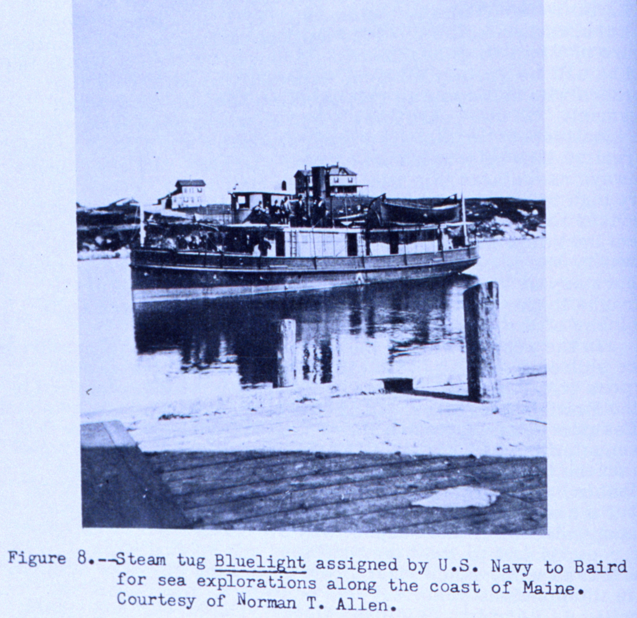 Steam tug BLUELIGHT assigned to the Woods Hole Fisheries Laboratory for use bySpencer Fullerton Baird