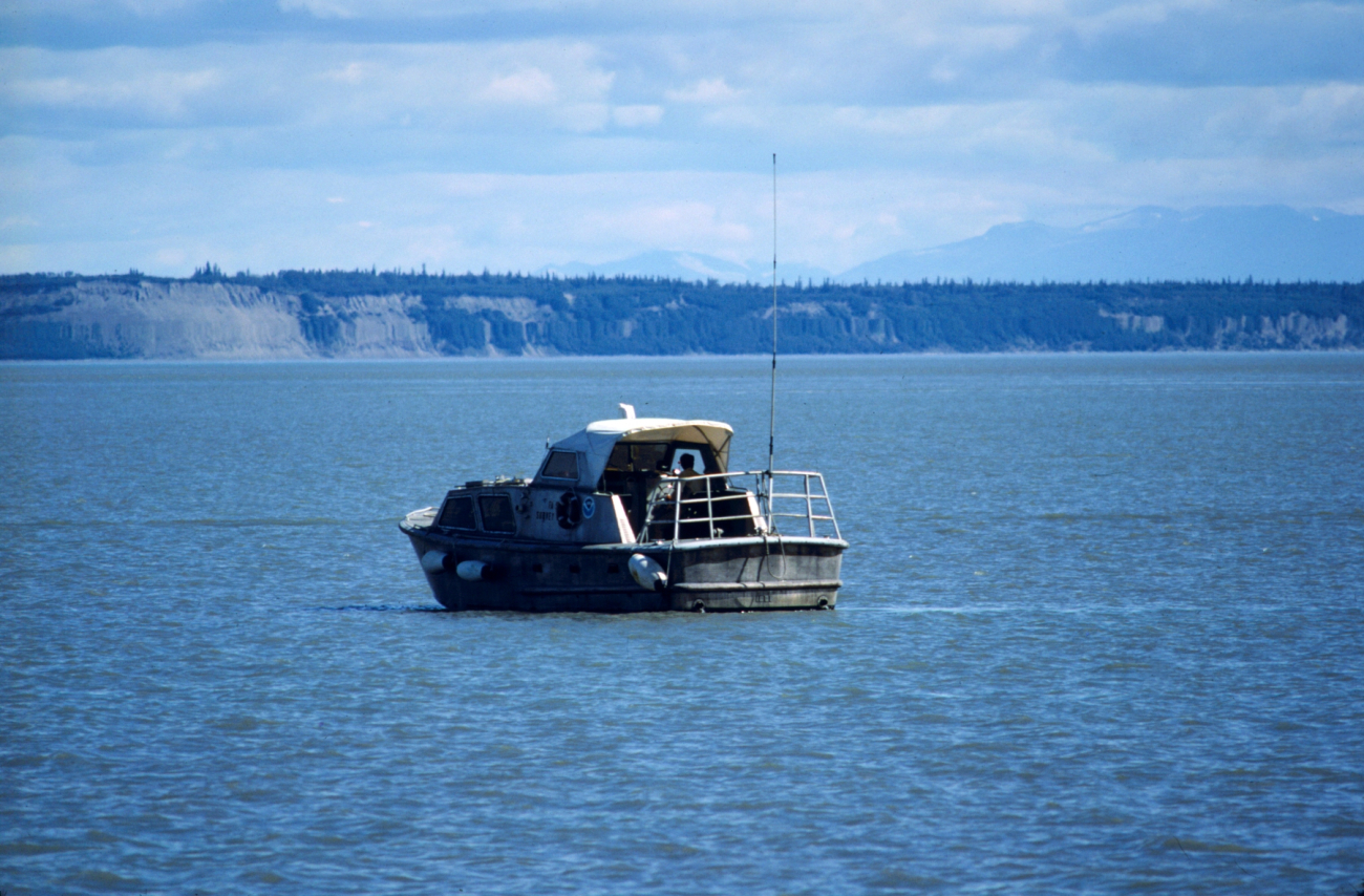 Jensen survey launch lying to in Cook Inlet area