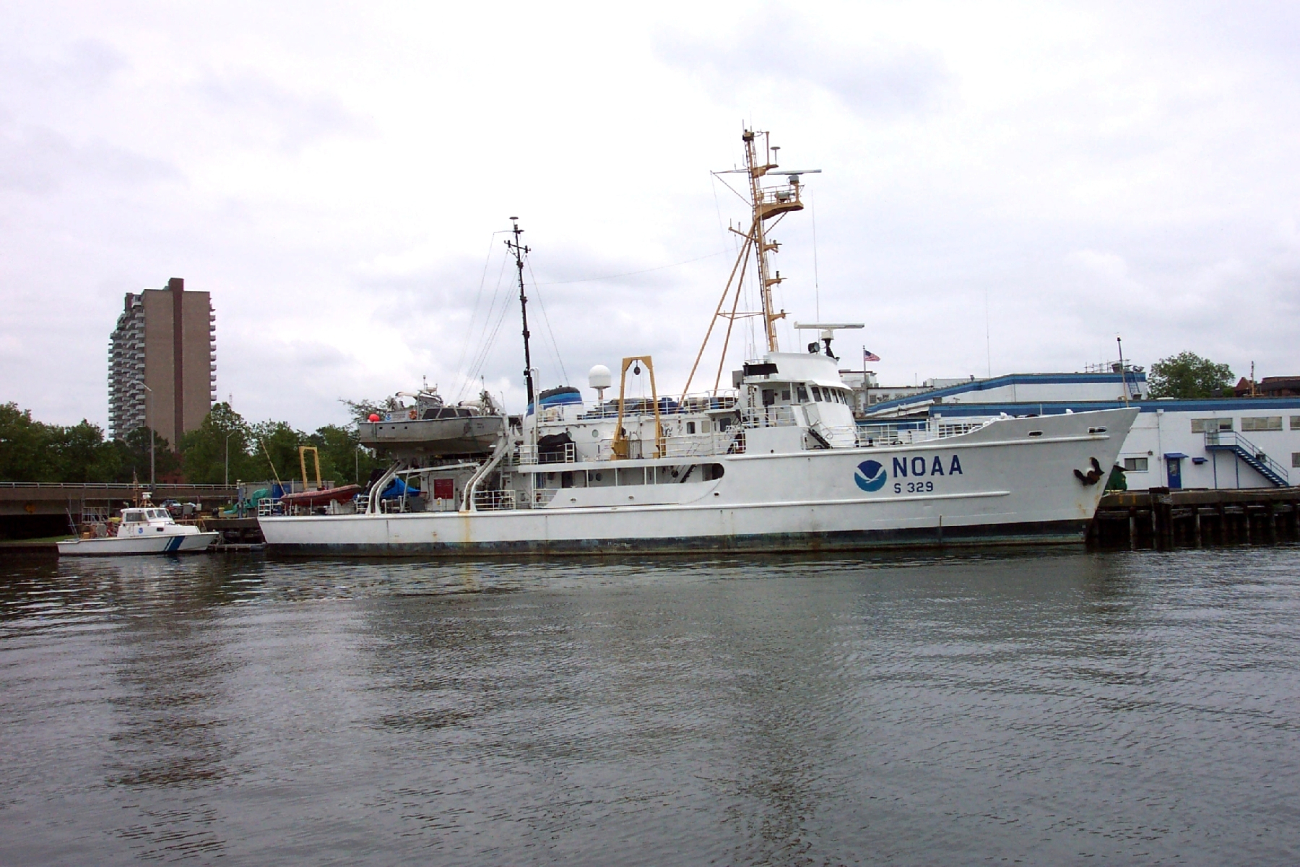 NOAA Ship WHITING shortly after decommissioning at the Atlantic Marine Center in Norfolk, Virginia
