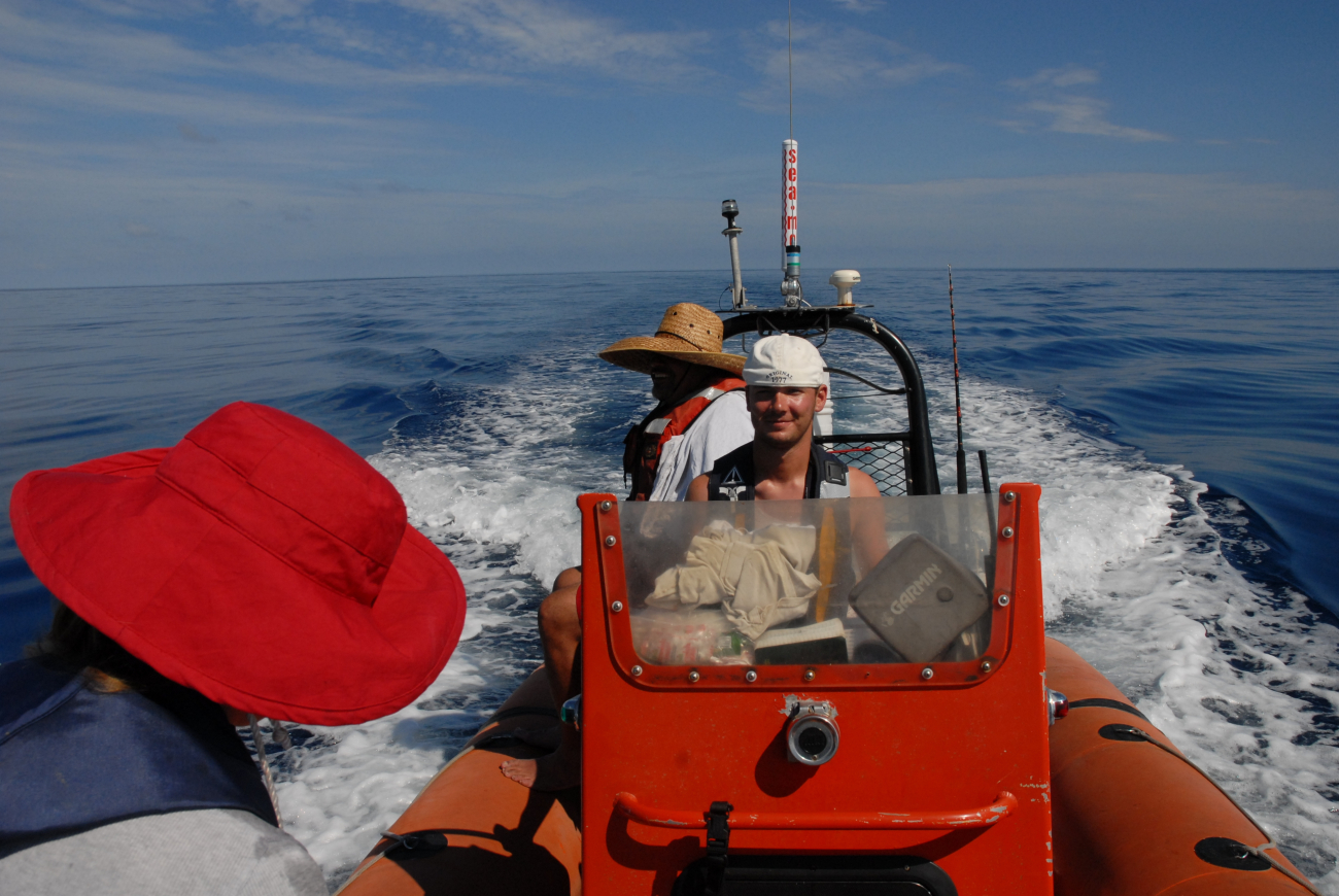 Small boat operations off the DAVID STARR JORDAN in support of marine mammalobservations