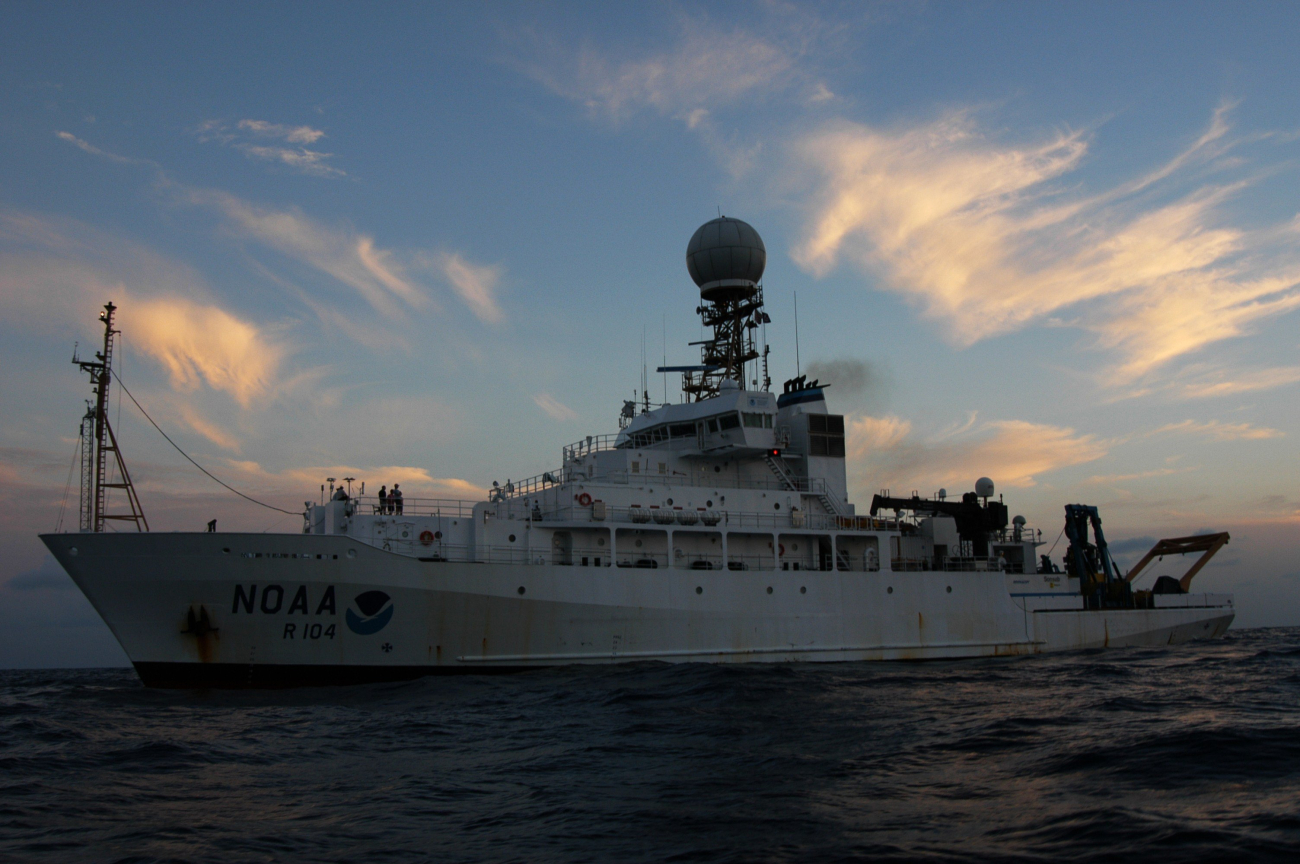 Port side view of NOAA Ship RONALD H