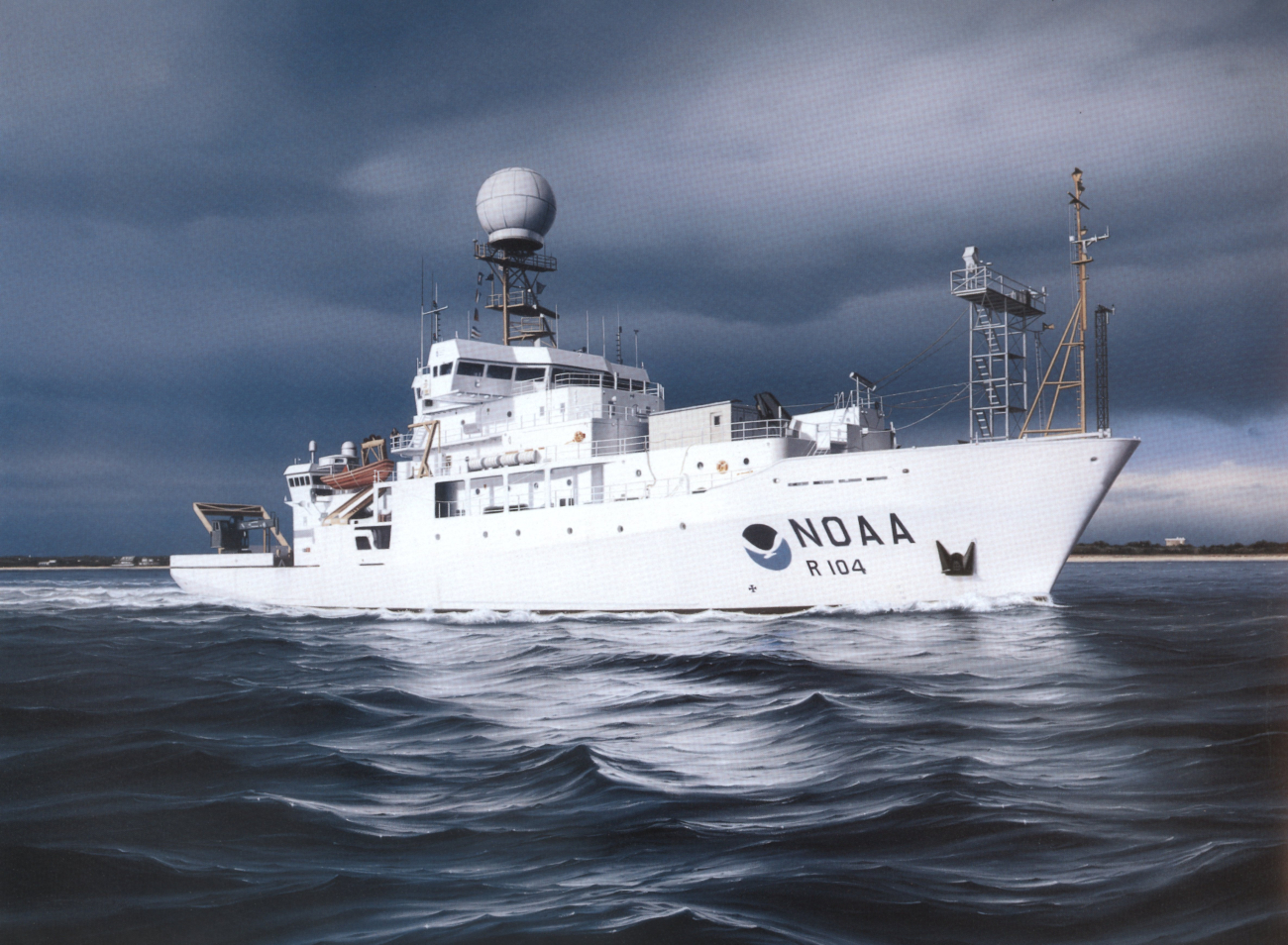Painting of NOAA Ship RONALD H