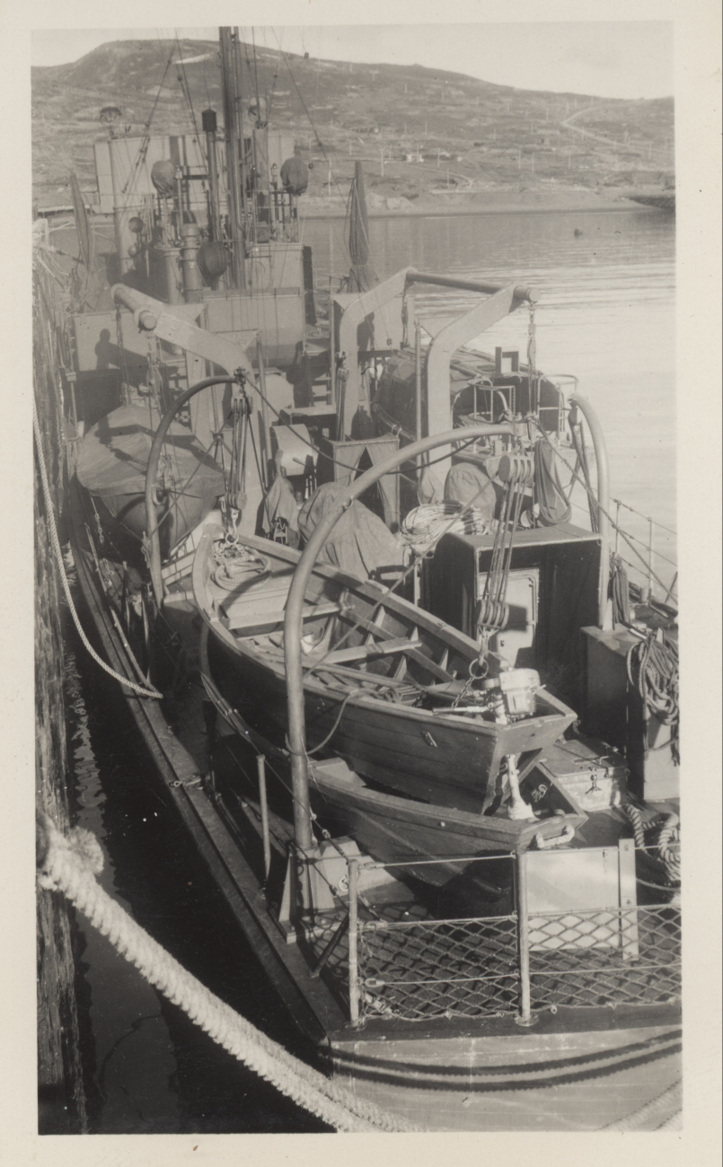 USC&GS; Ship DERICKSON stern view showing work boats and sounding boats