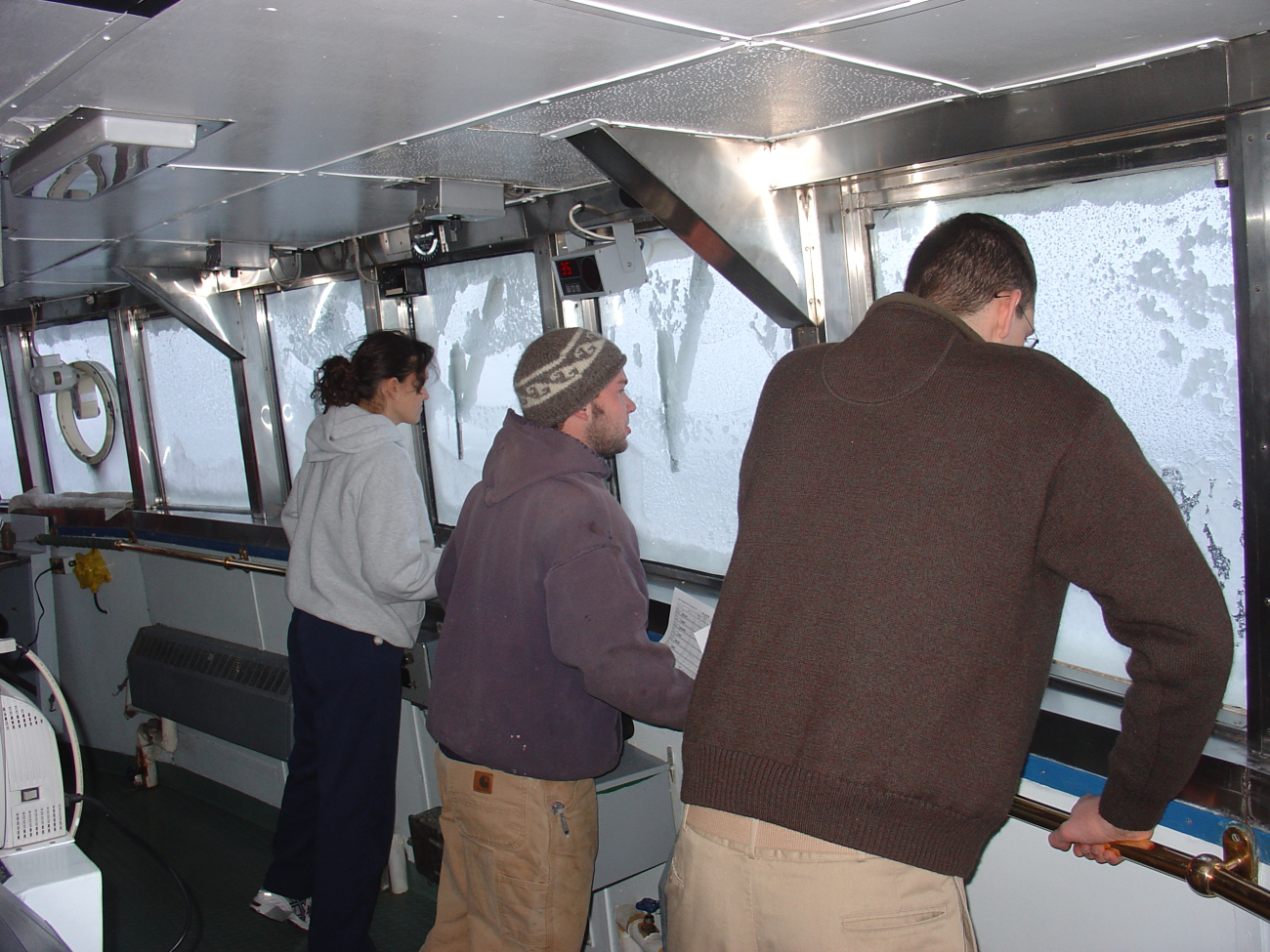 Maintaining lookout during icing event on NOAA Ship MILLER FREEMAN