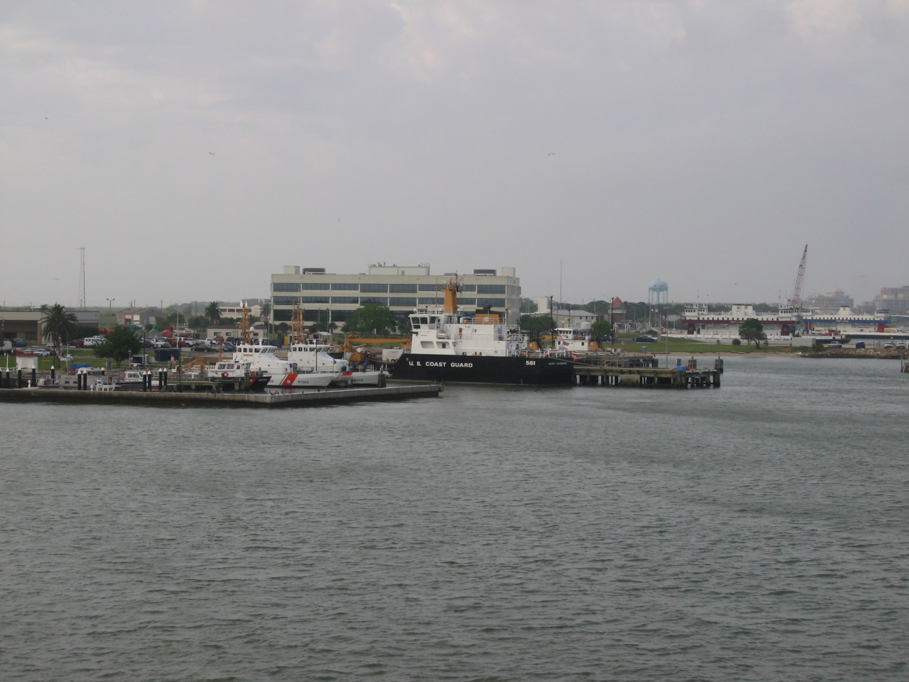 The United States Coast Guard base at Galveston