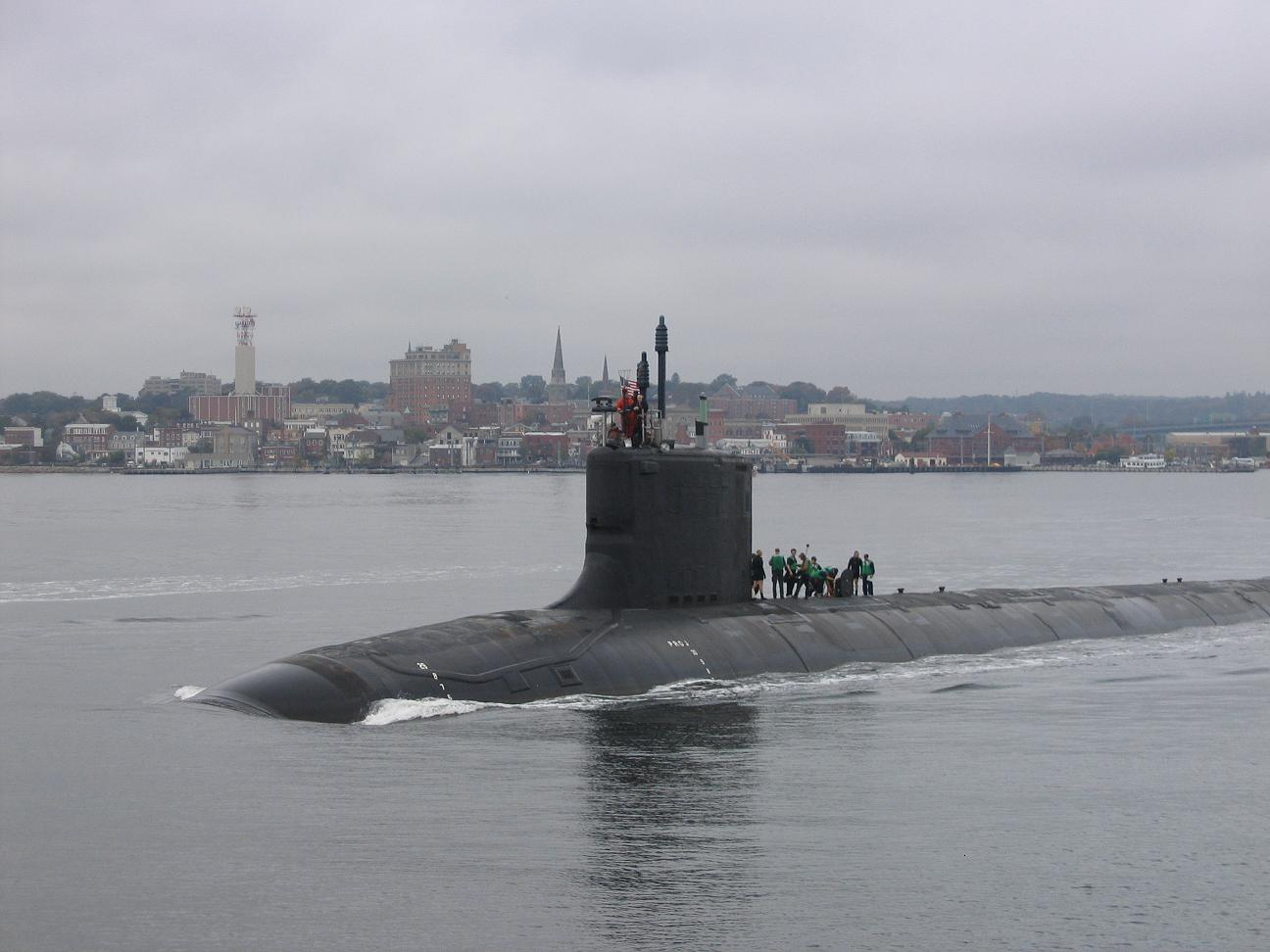 A nuclear submarine at New London